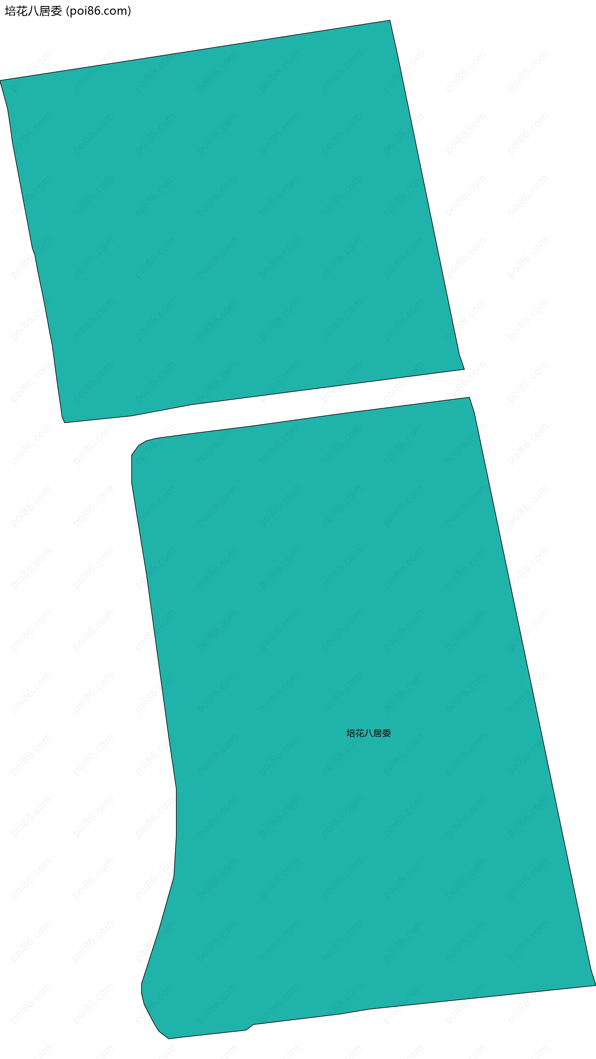 培花八居委边界地图