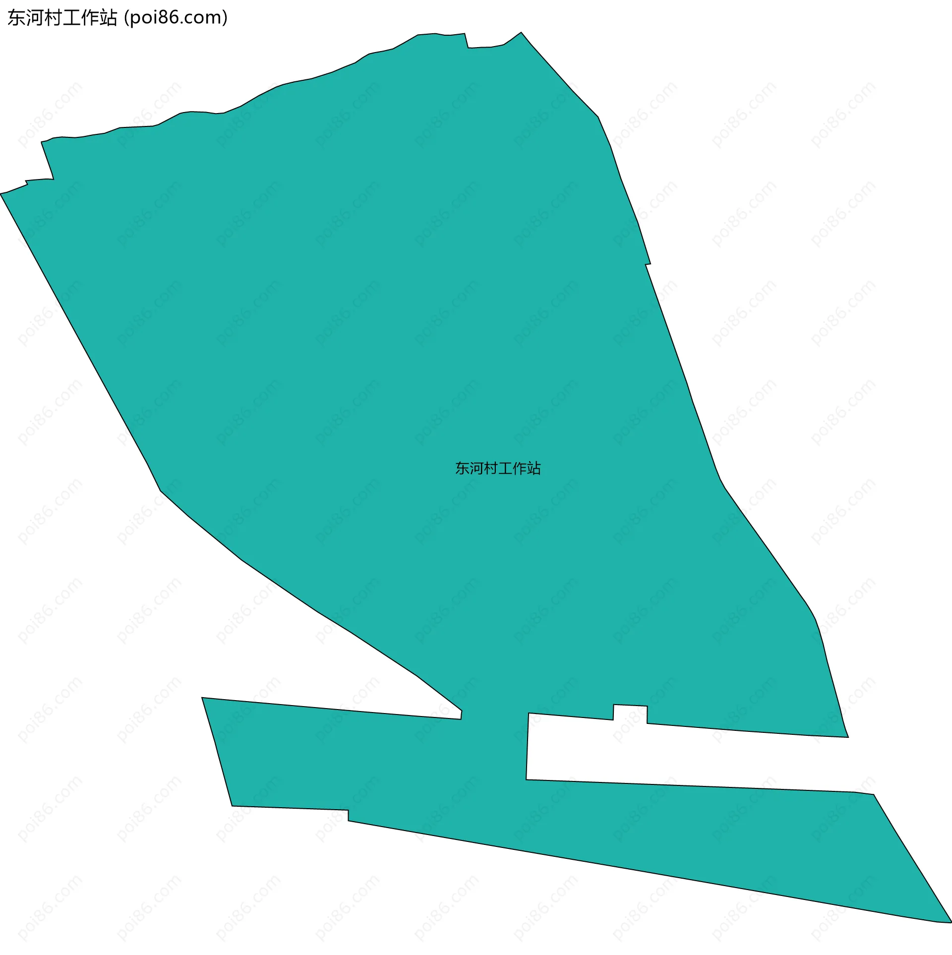 东河村工作站边界地图