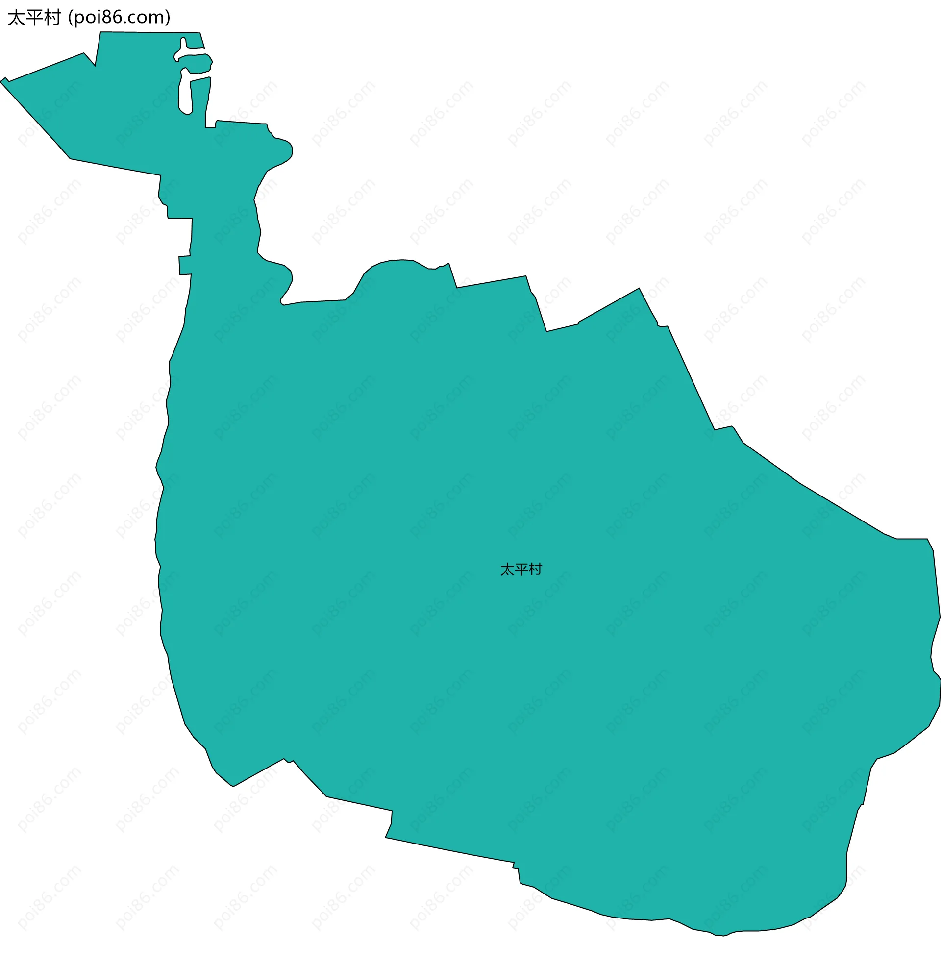 太平村边界地图