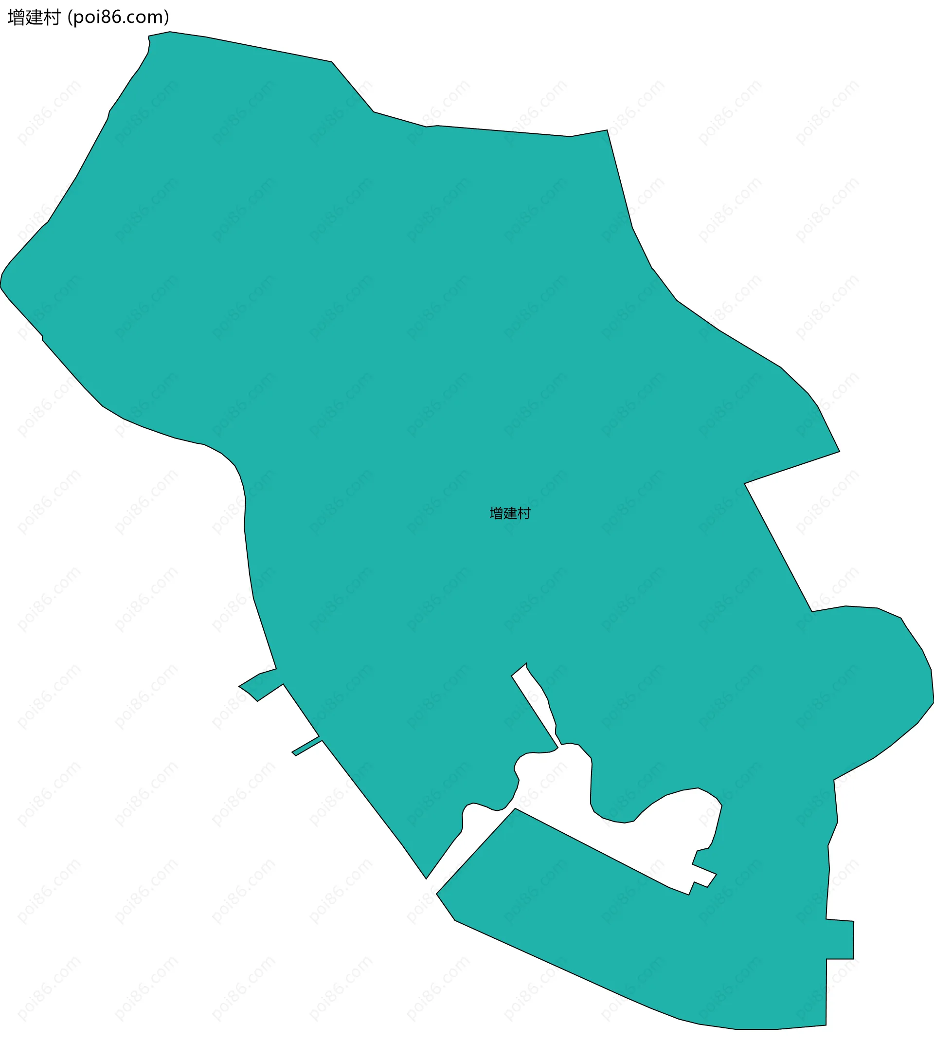 增建村边界地图