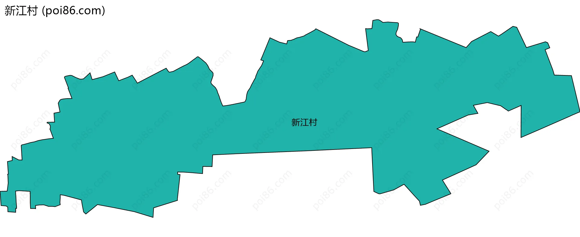 新江村边界地图