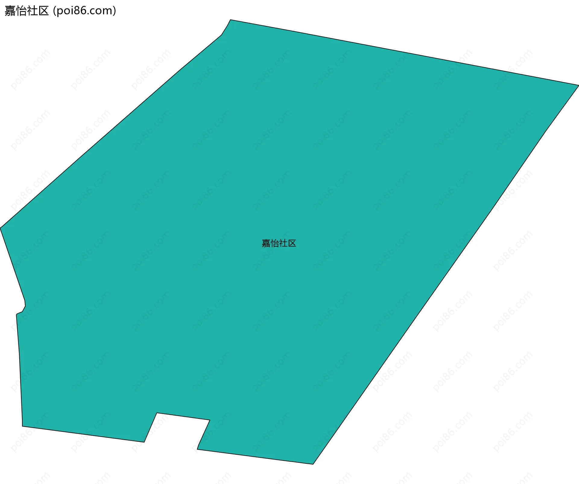 嘉怡社区边界地图