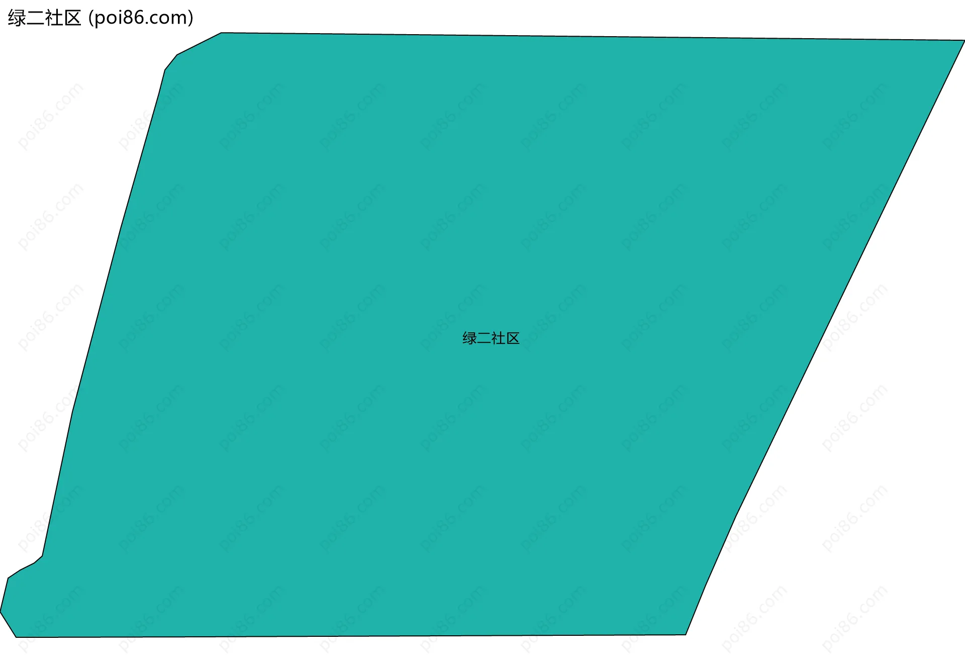 绿二社区边界地图