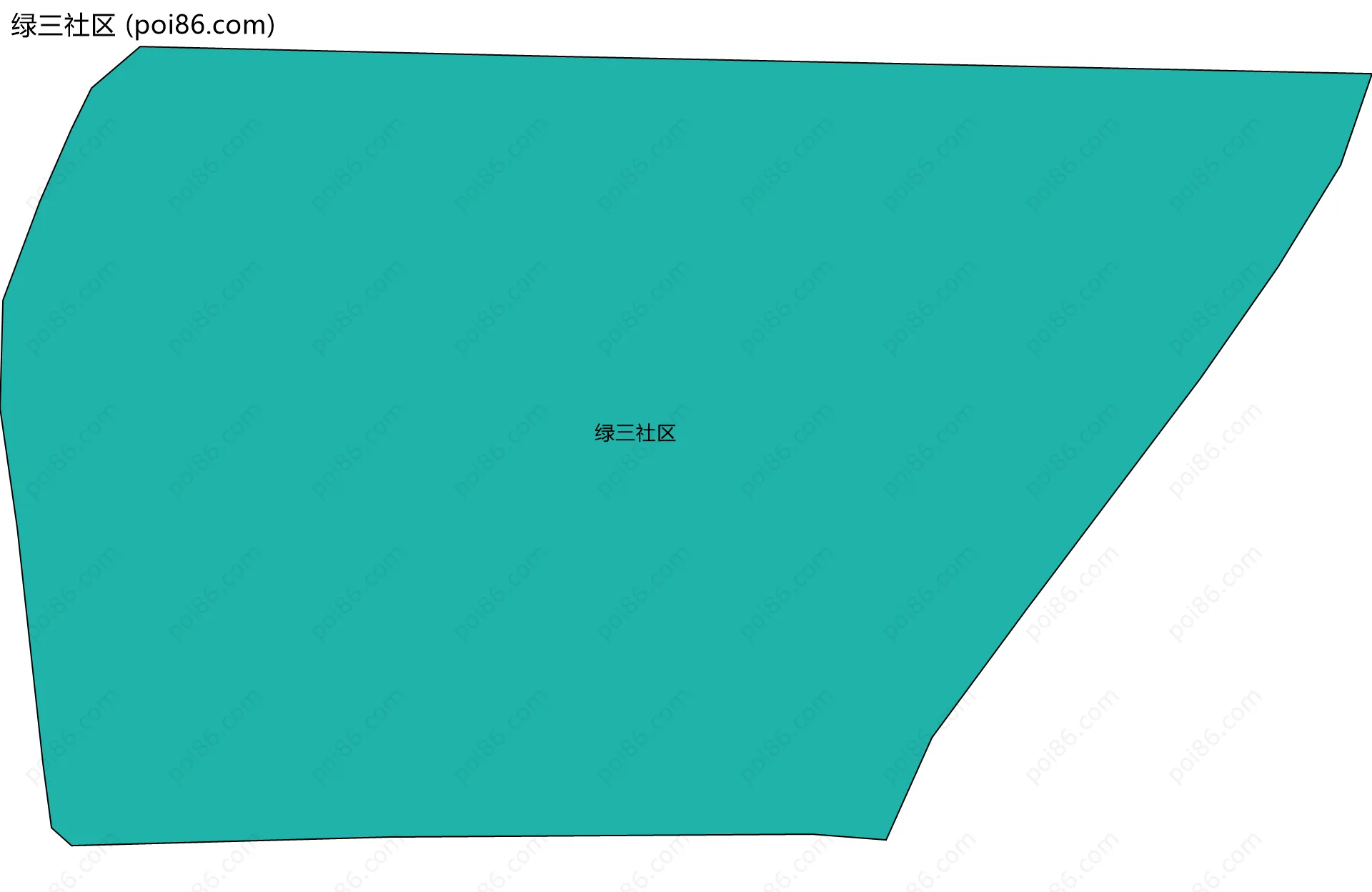 绿三社区边界地图