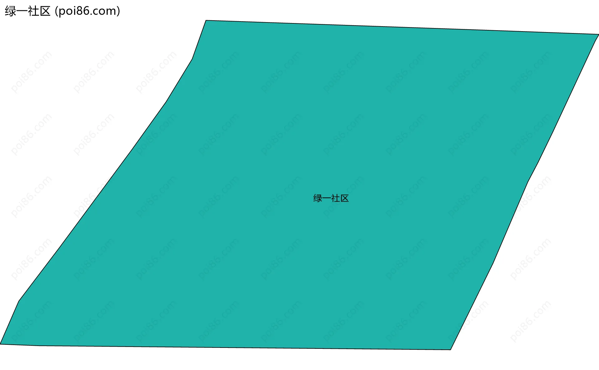 绿一社区边界地图