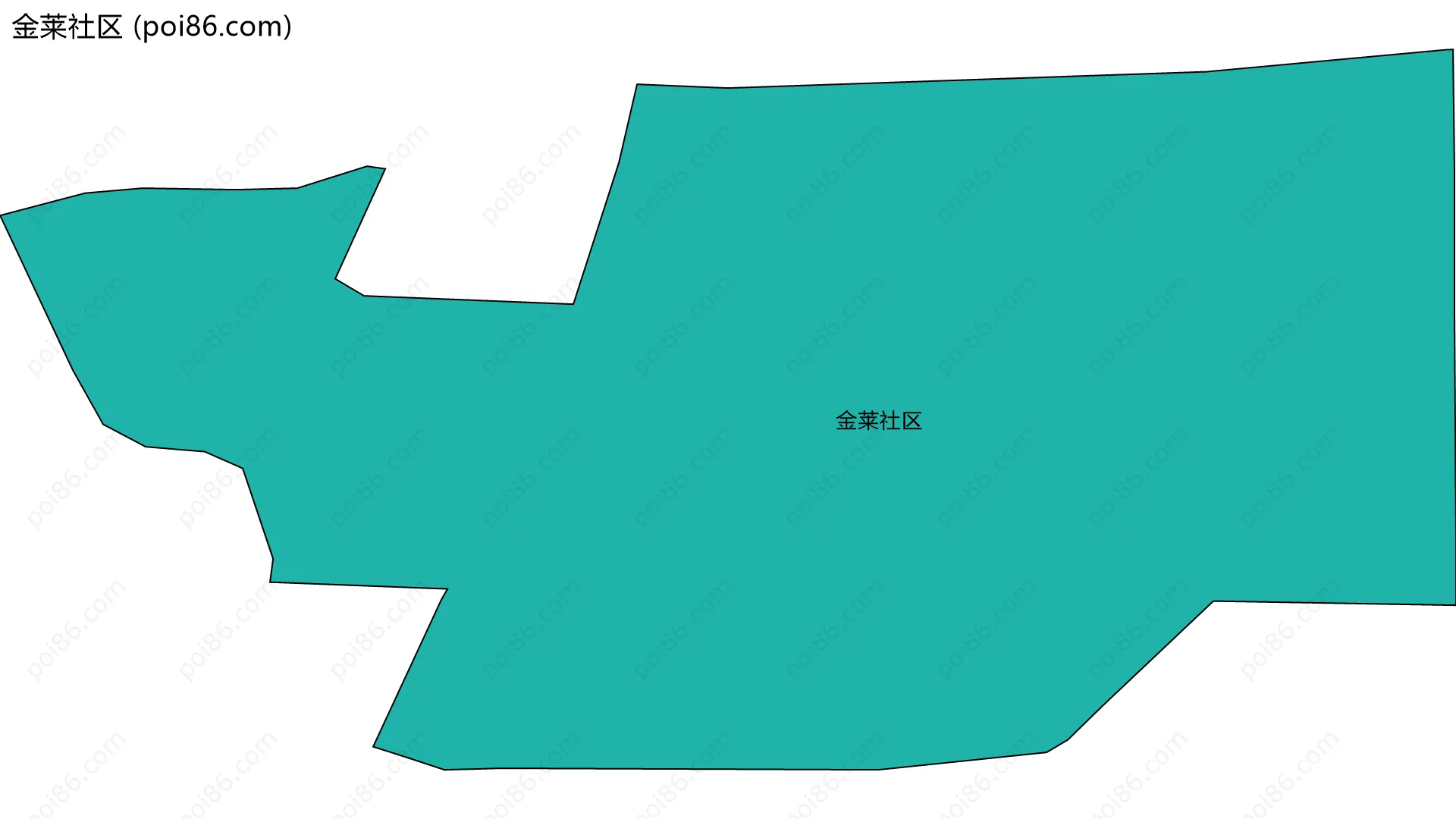 金莱社区边界地图