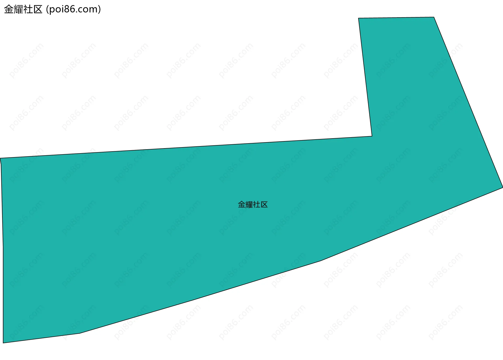 金耀社区边界地图