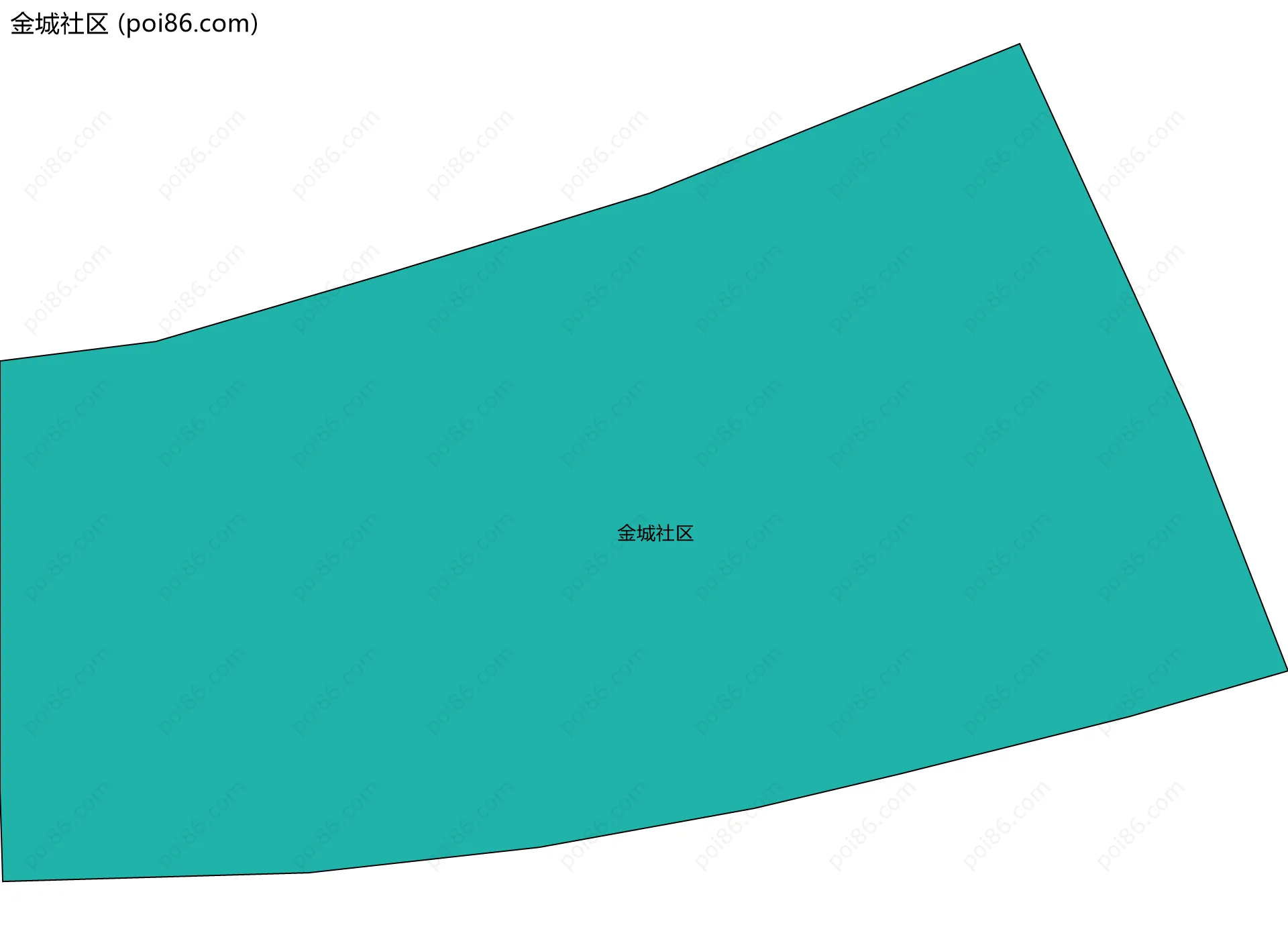金城社区边界地图