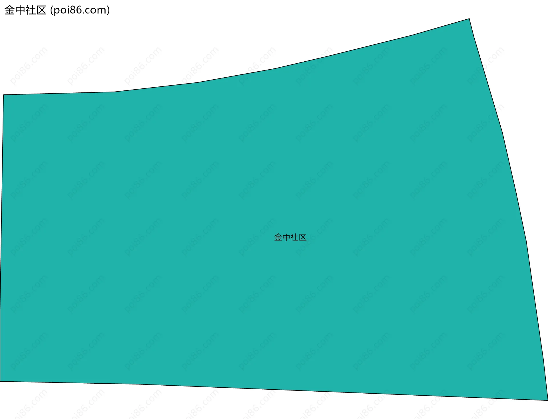 金中社区边界地图