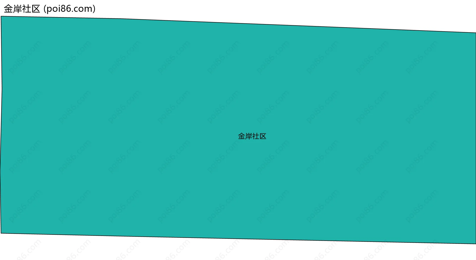 金岸社区边界地图