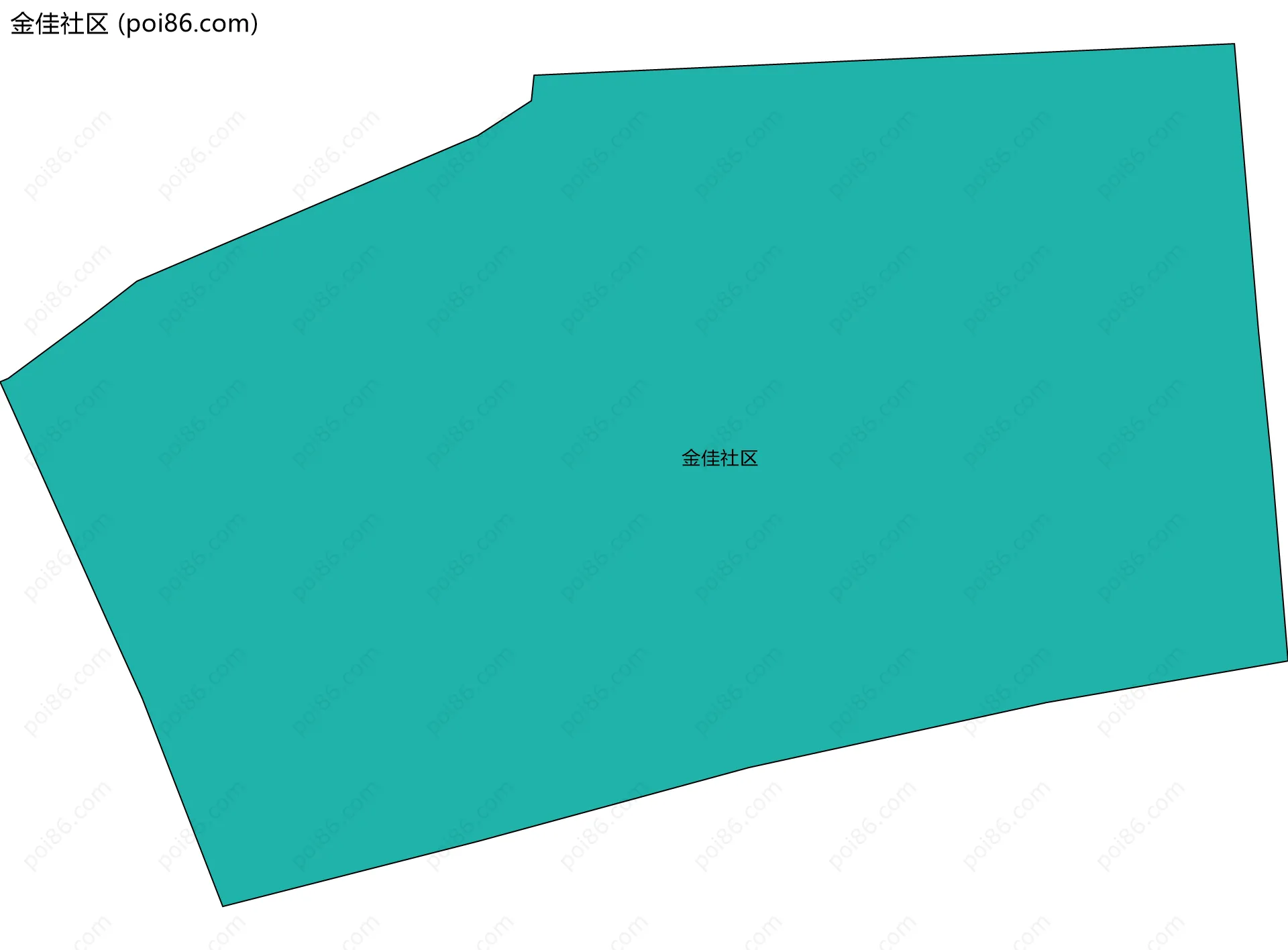 金佳社区边界地图