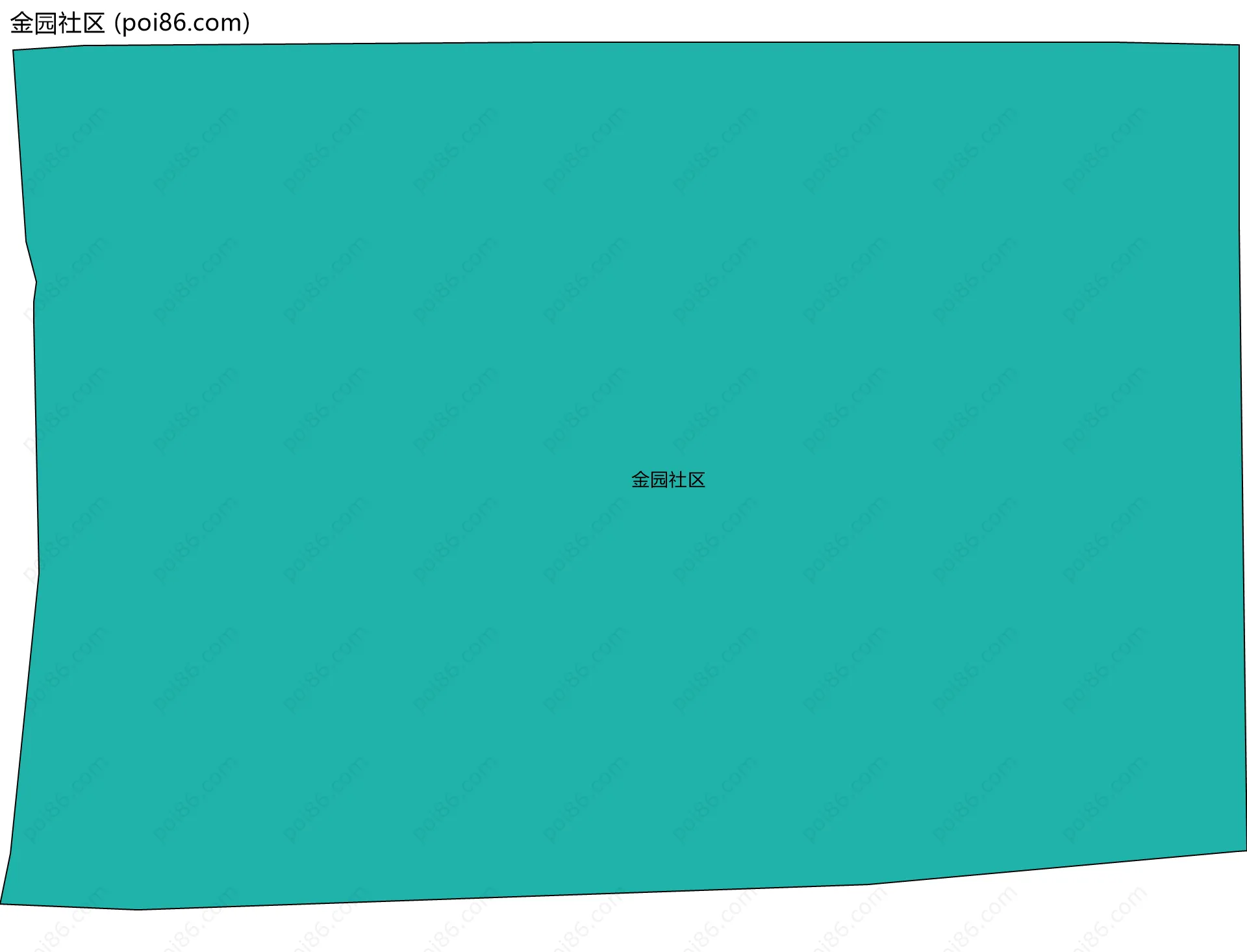金园社区边界地图