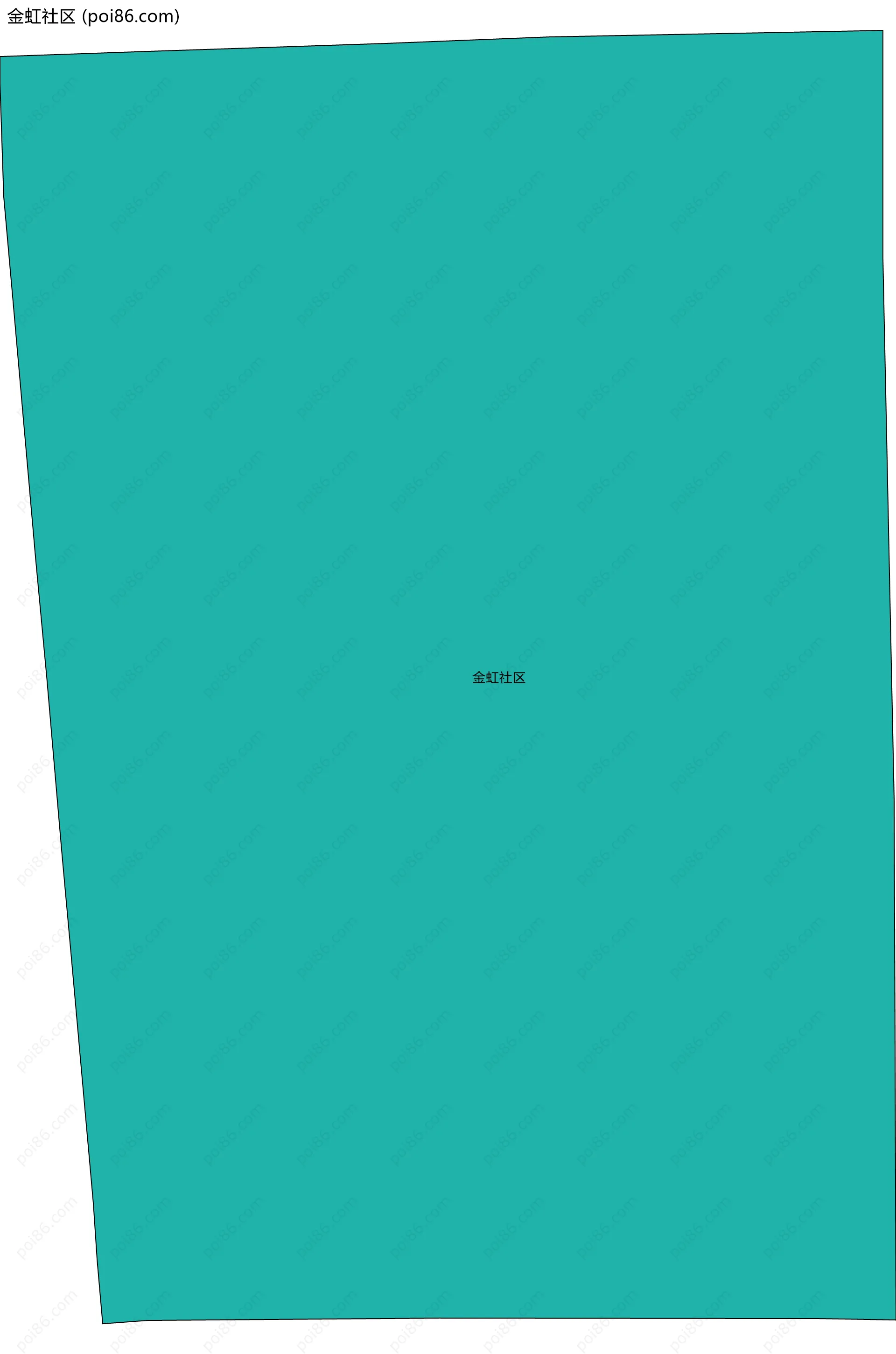 金虹社区边界地图