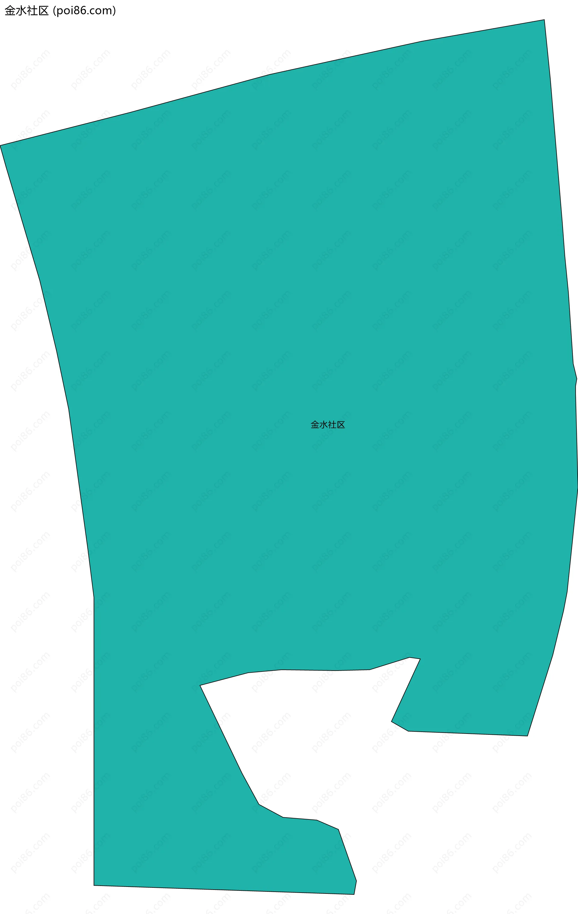 金水社区边界地图