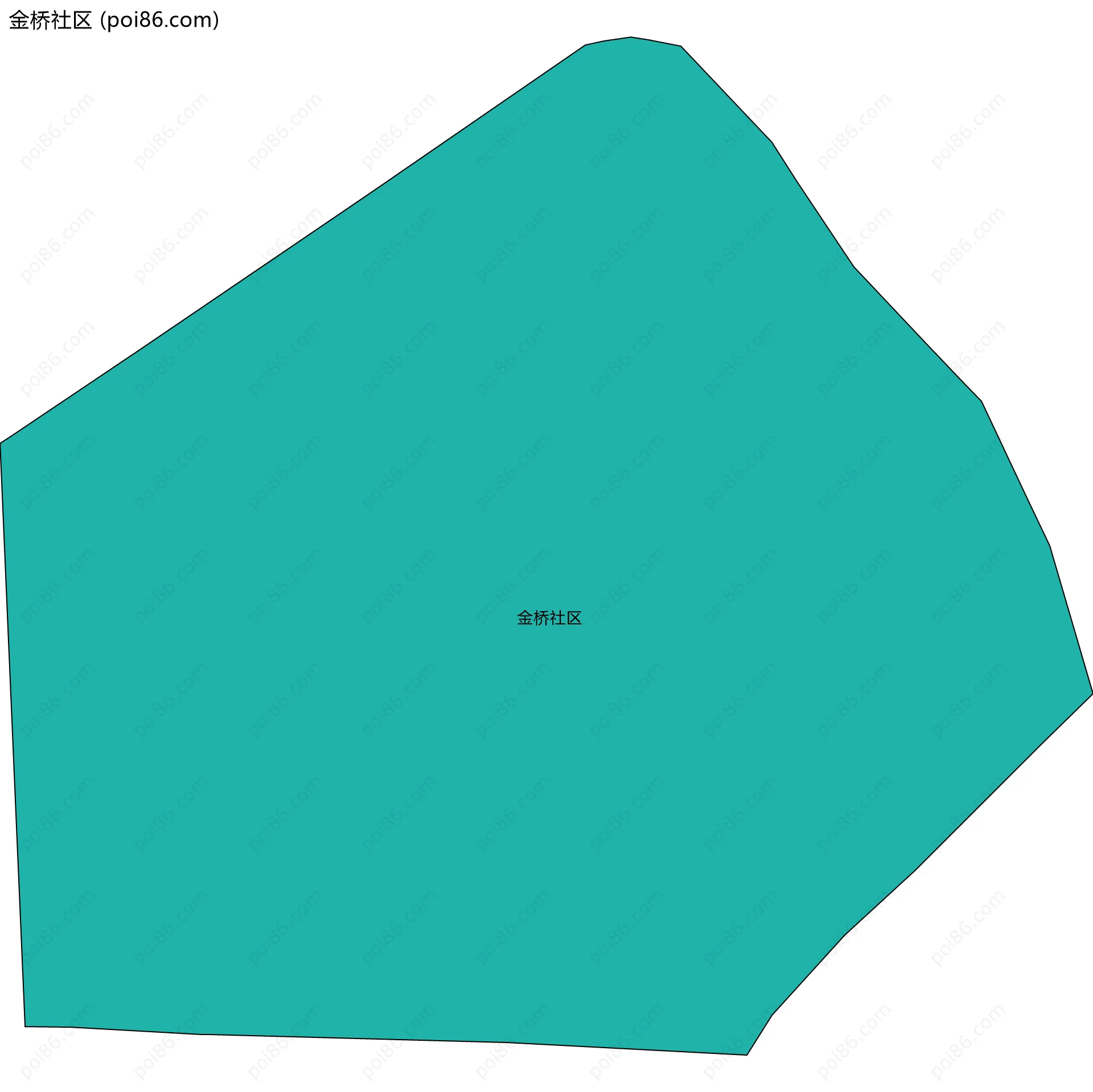 金桥社区边界地图
