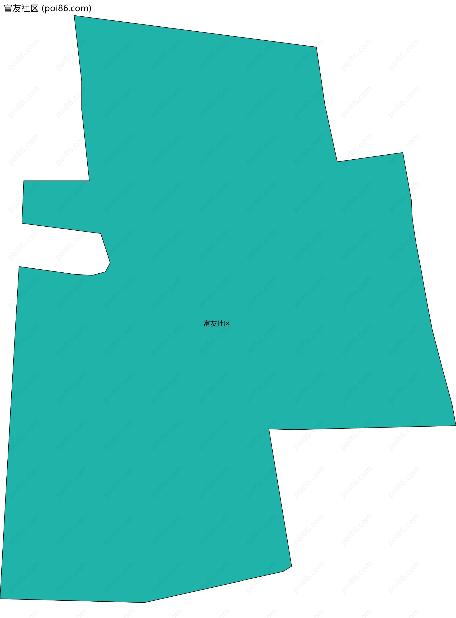 富友社区边界地图