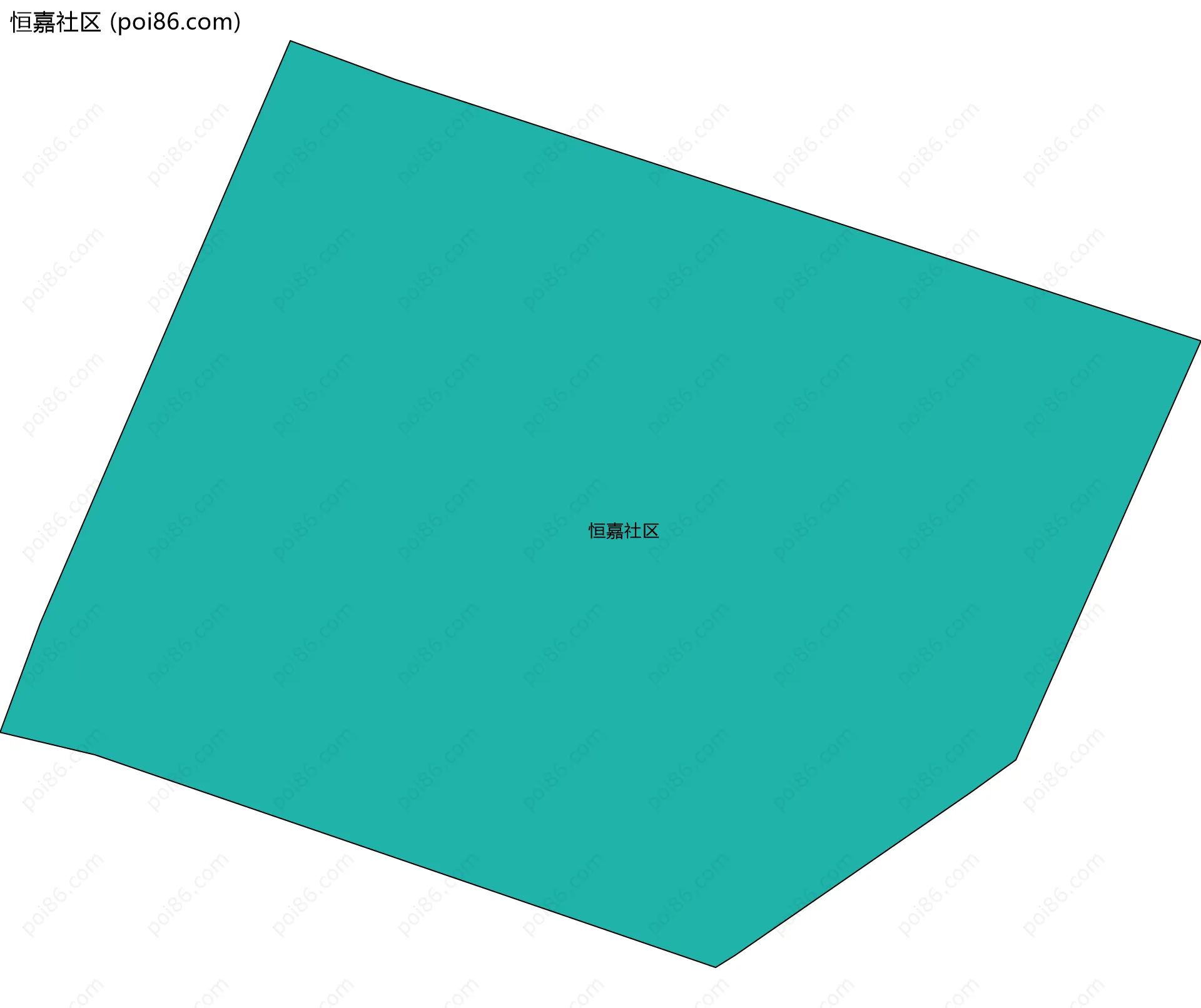 恒嘉社区边界地图