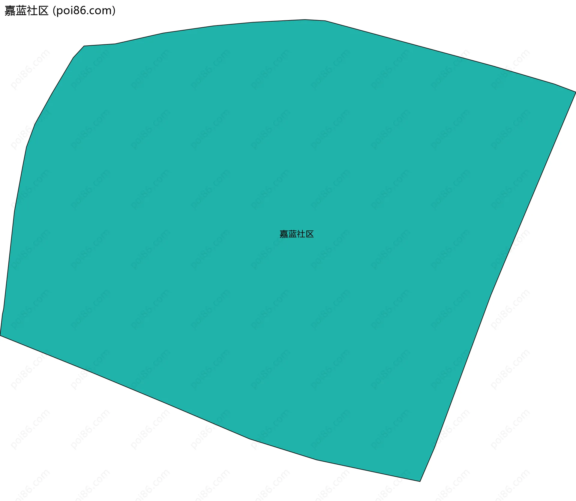 嘉蓝社区边界地图