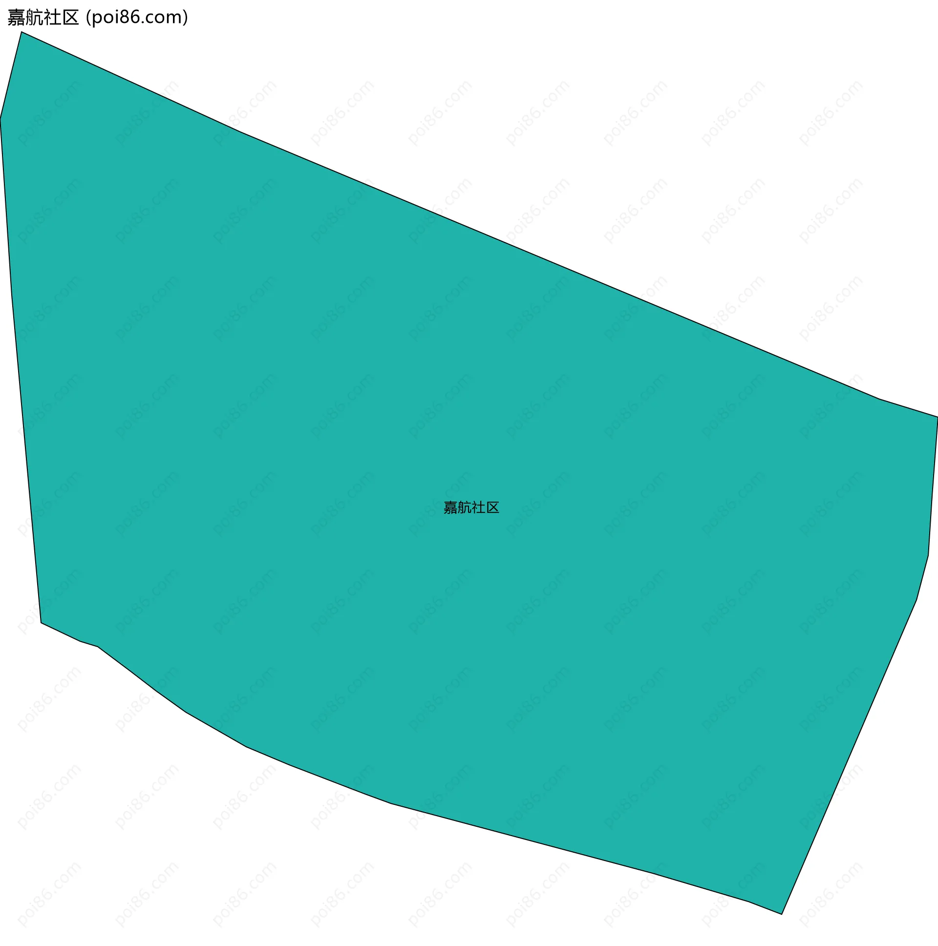嘉航社区边界地图