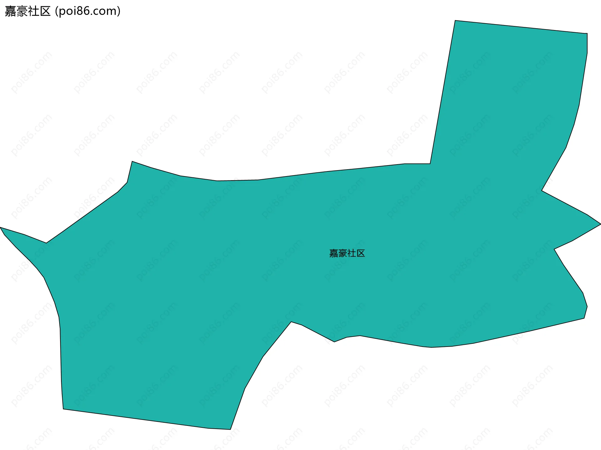 嘉豪社区边界地图