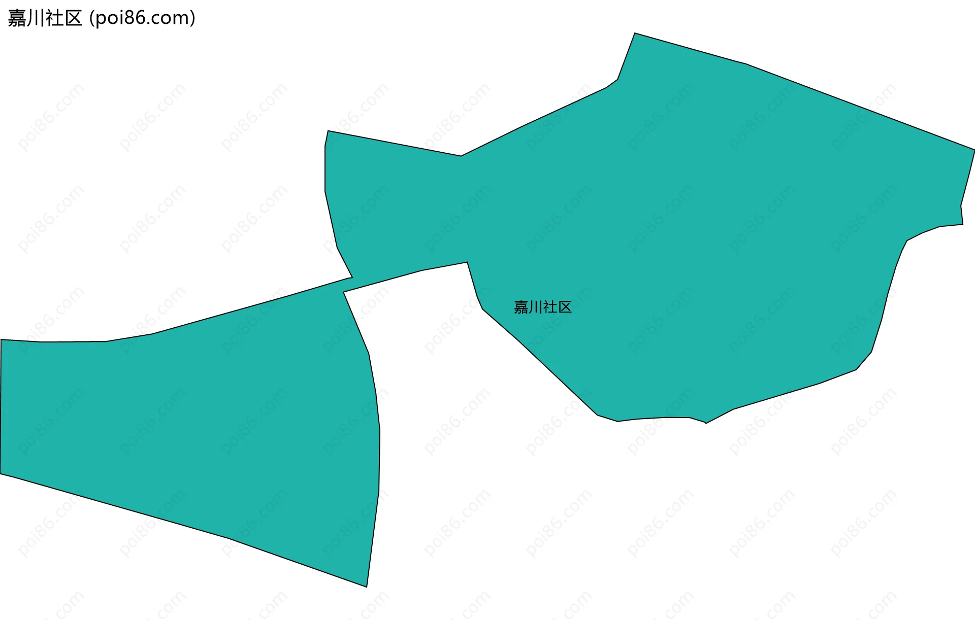 嘉川社区边界地图