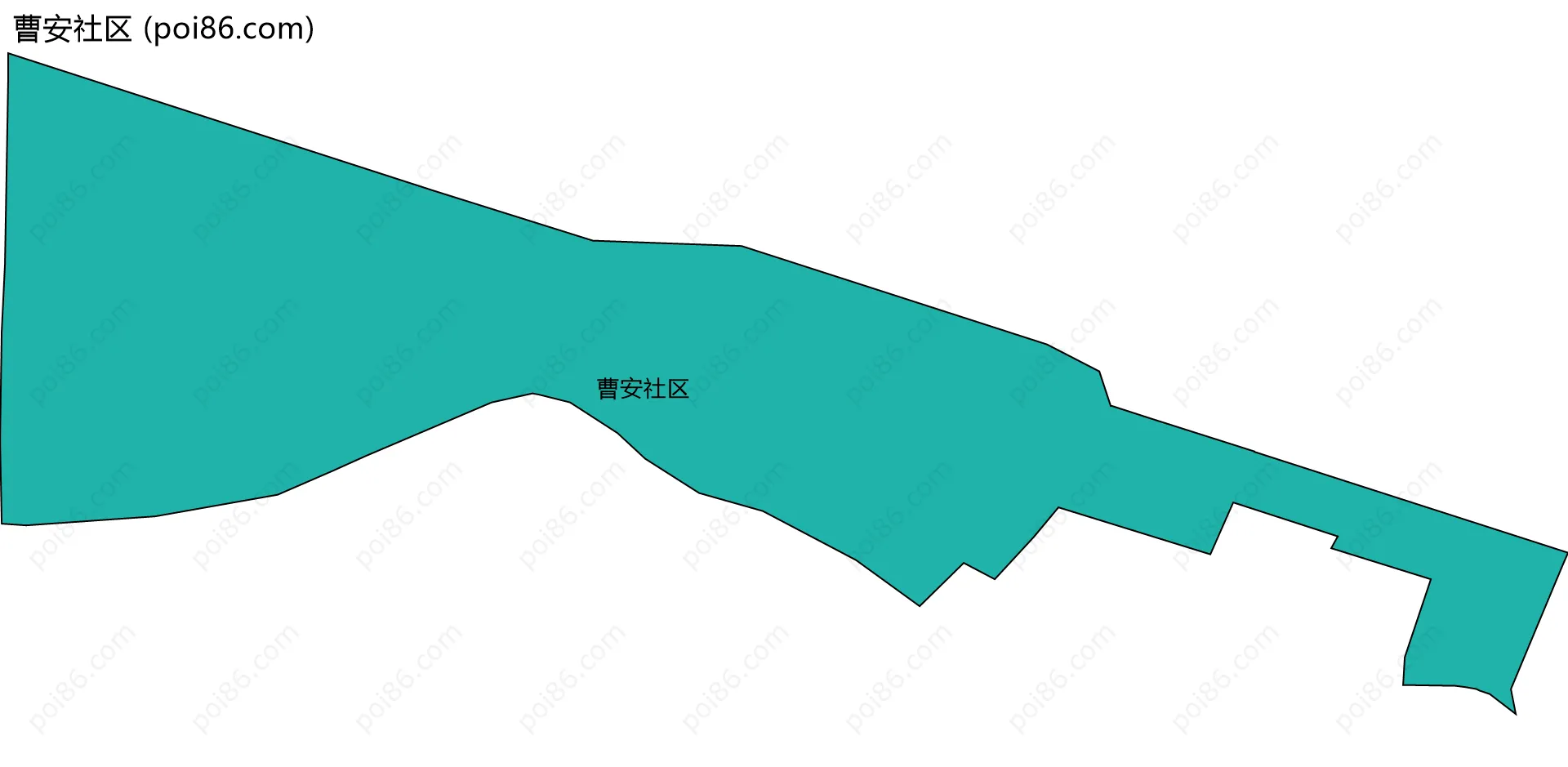 曹安社区边界地图