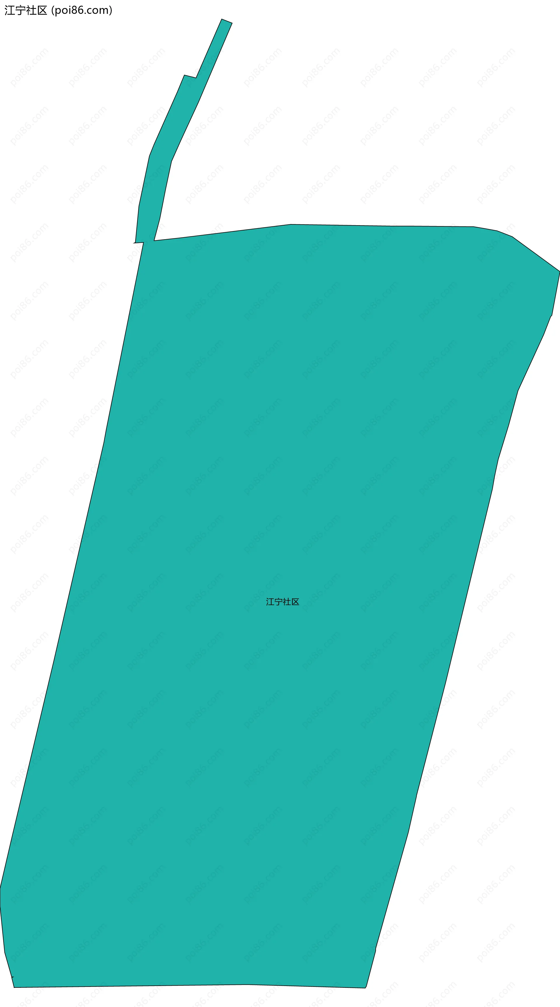 江宁社区边界地图