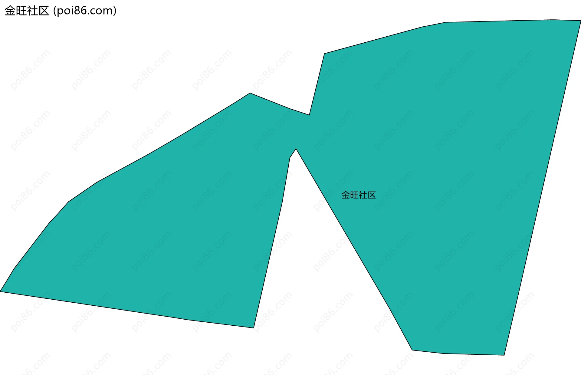 金旺社区边界地图