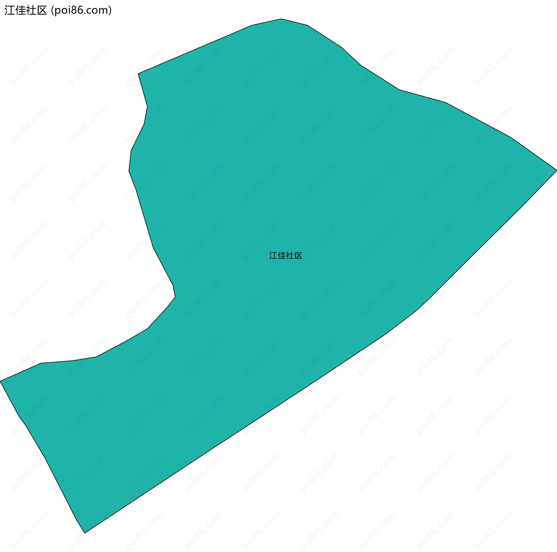 江佳社区边界地图