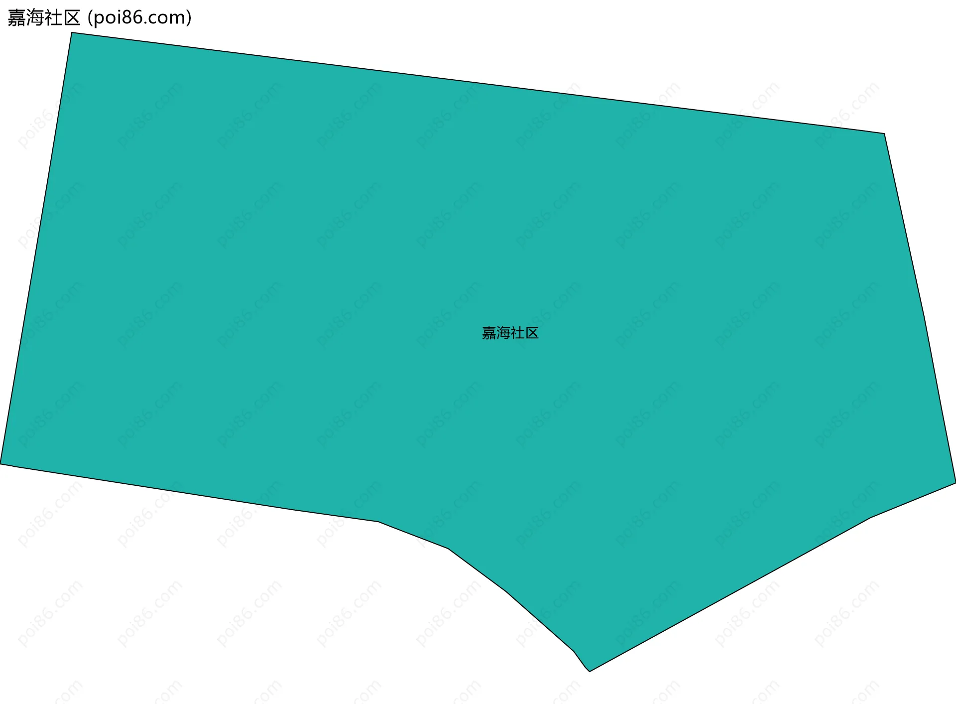 嘉海社区边界地图