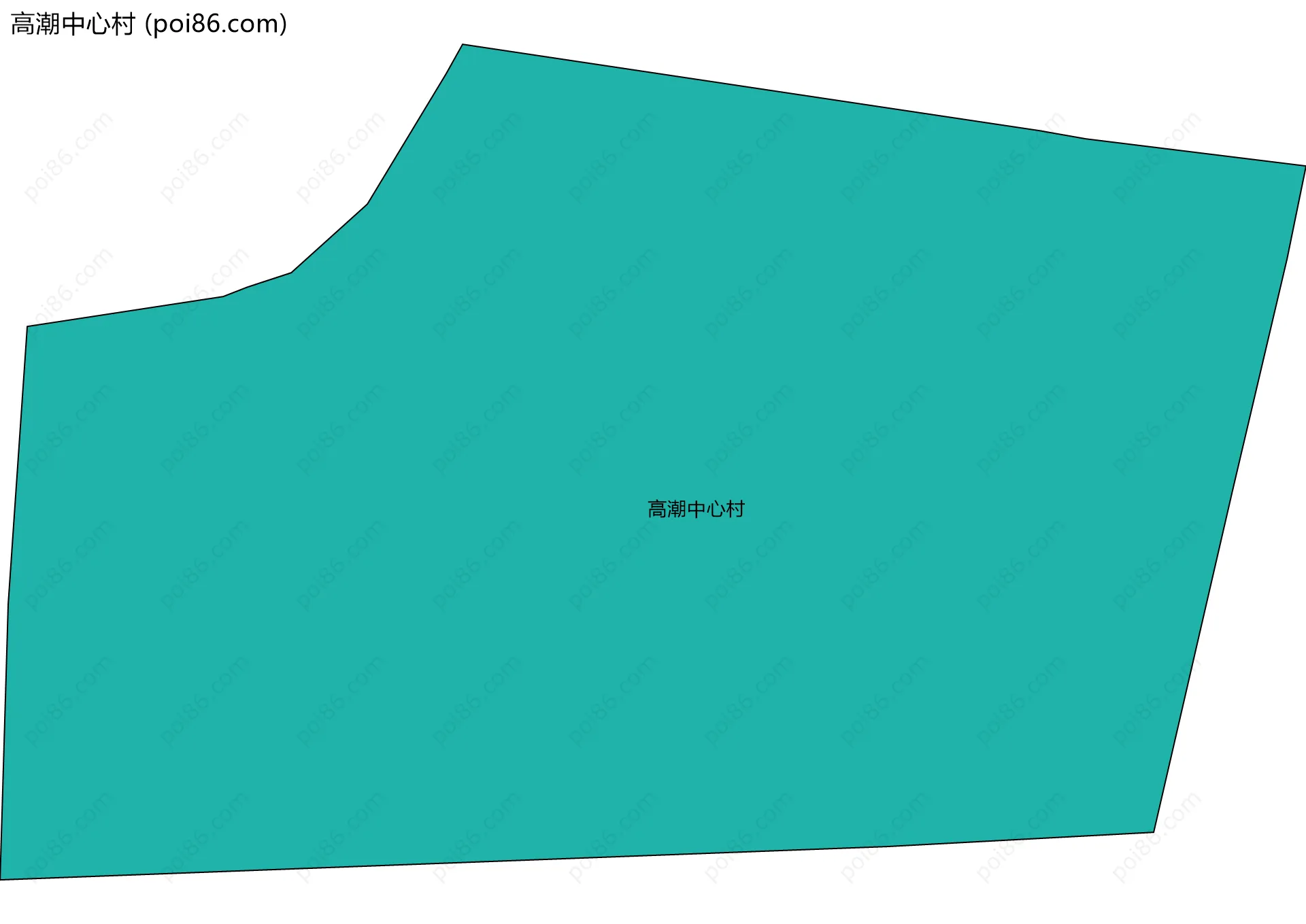 高潮中心村边界地图