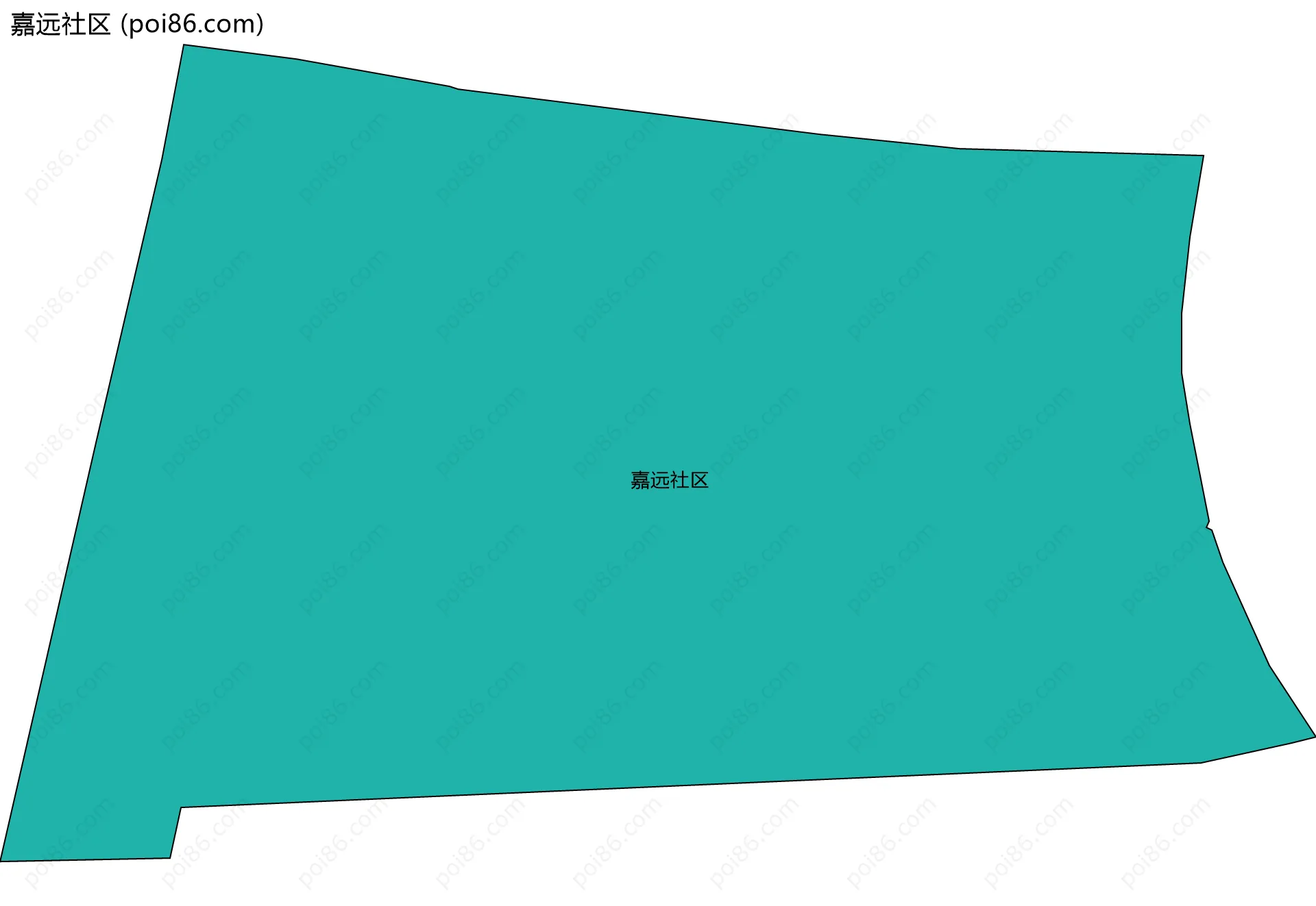 嘉远社区边界地图