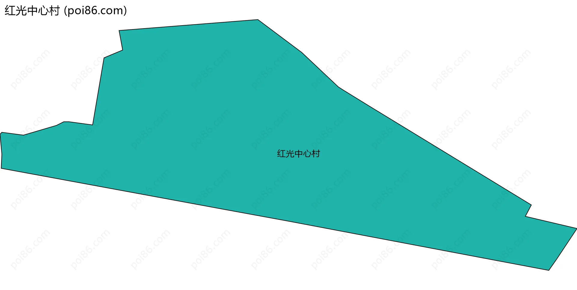 红光中心村边界地图