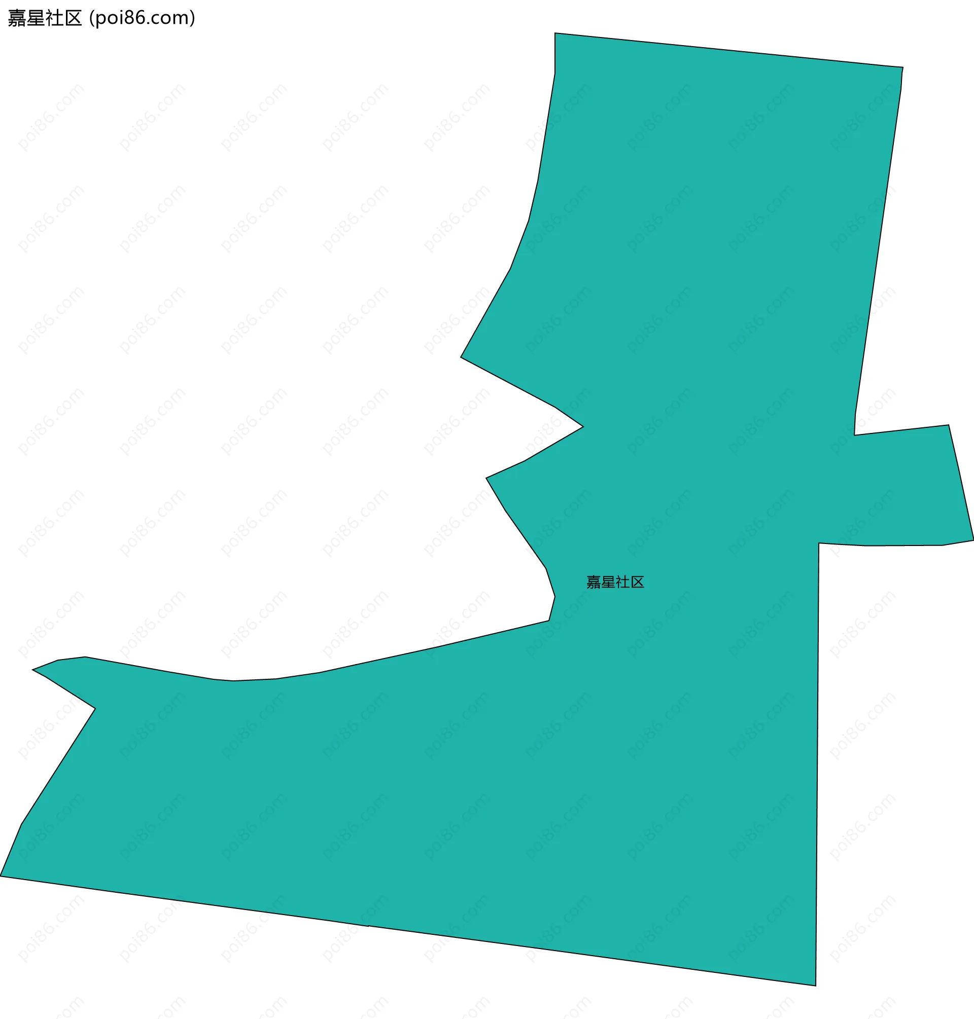 嘉星社区边界地图