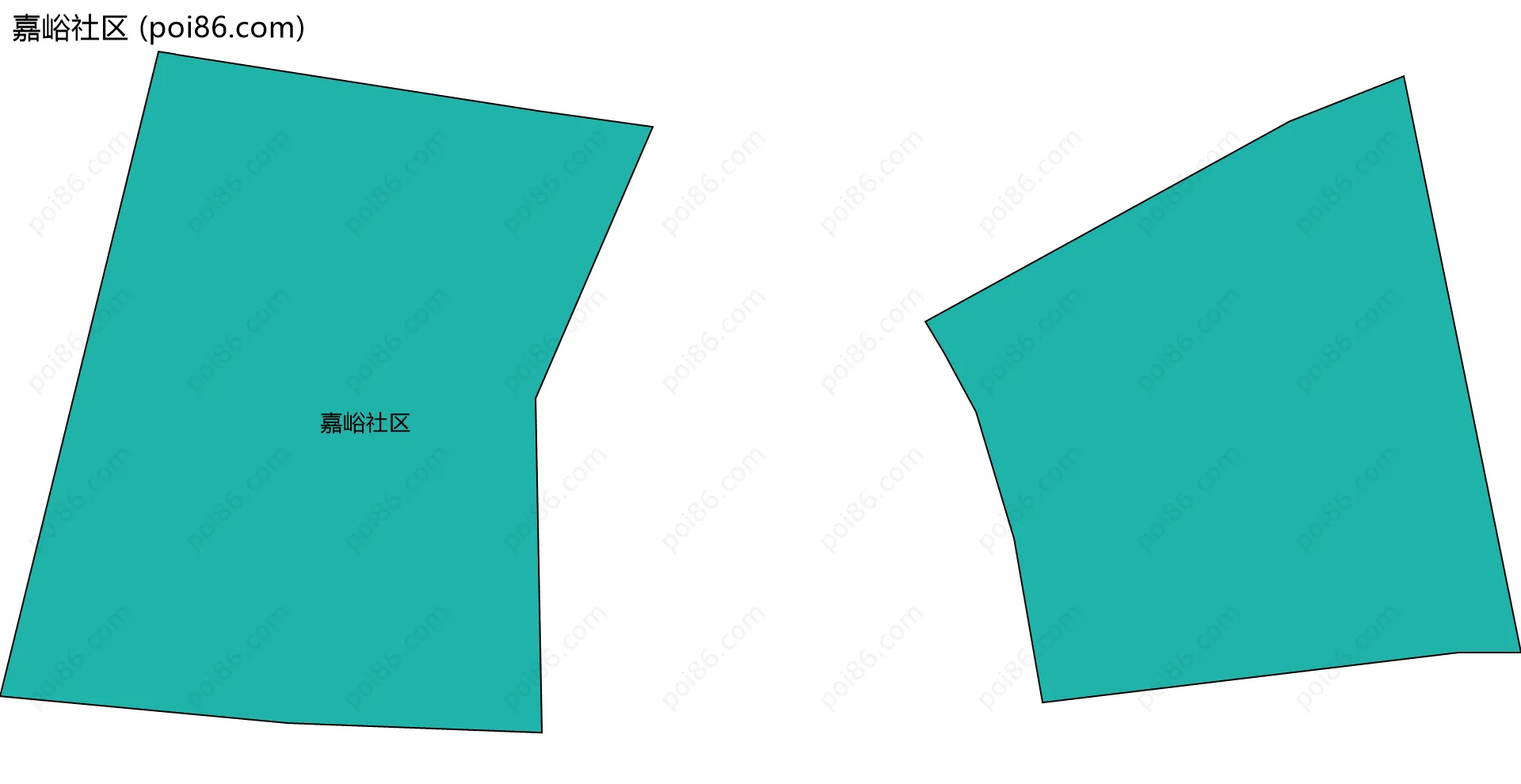 嘉峪社区边界地图