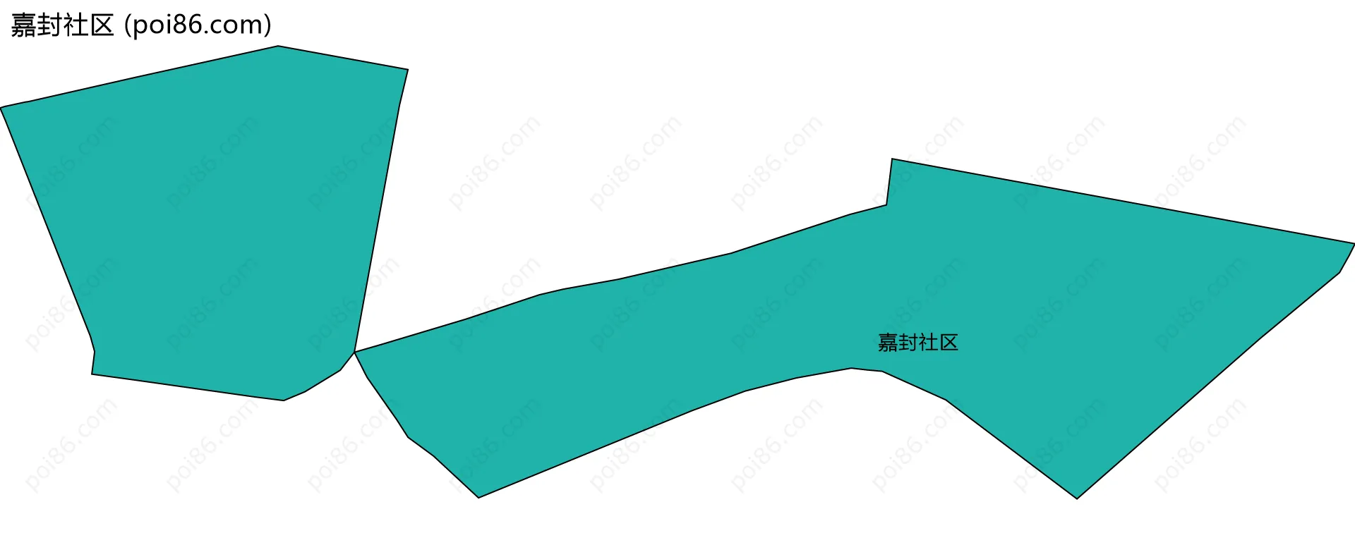 嘉封社区边界地图