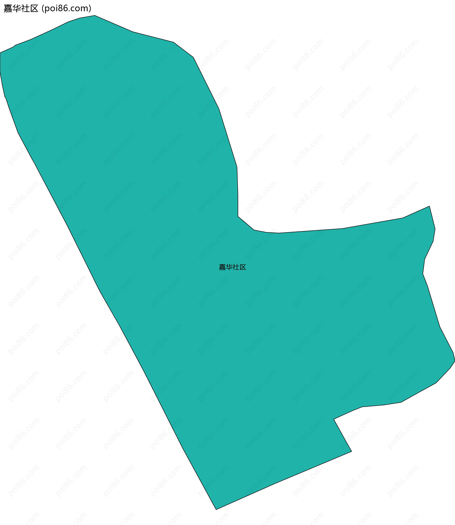 嘉华社区边界地图