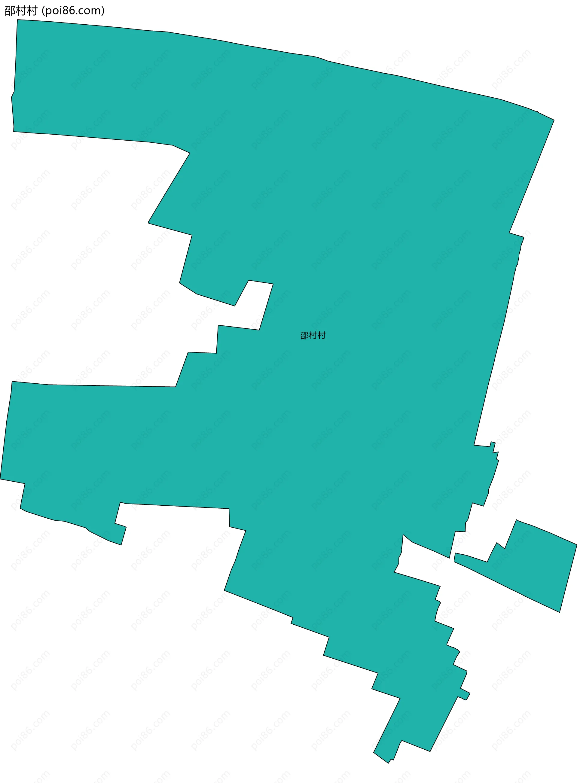 邵村村边界地图