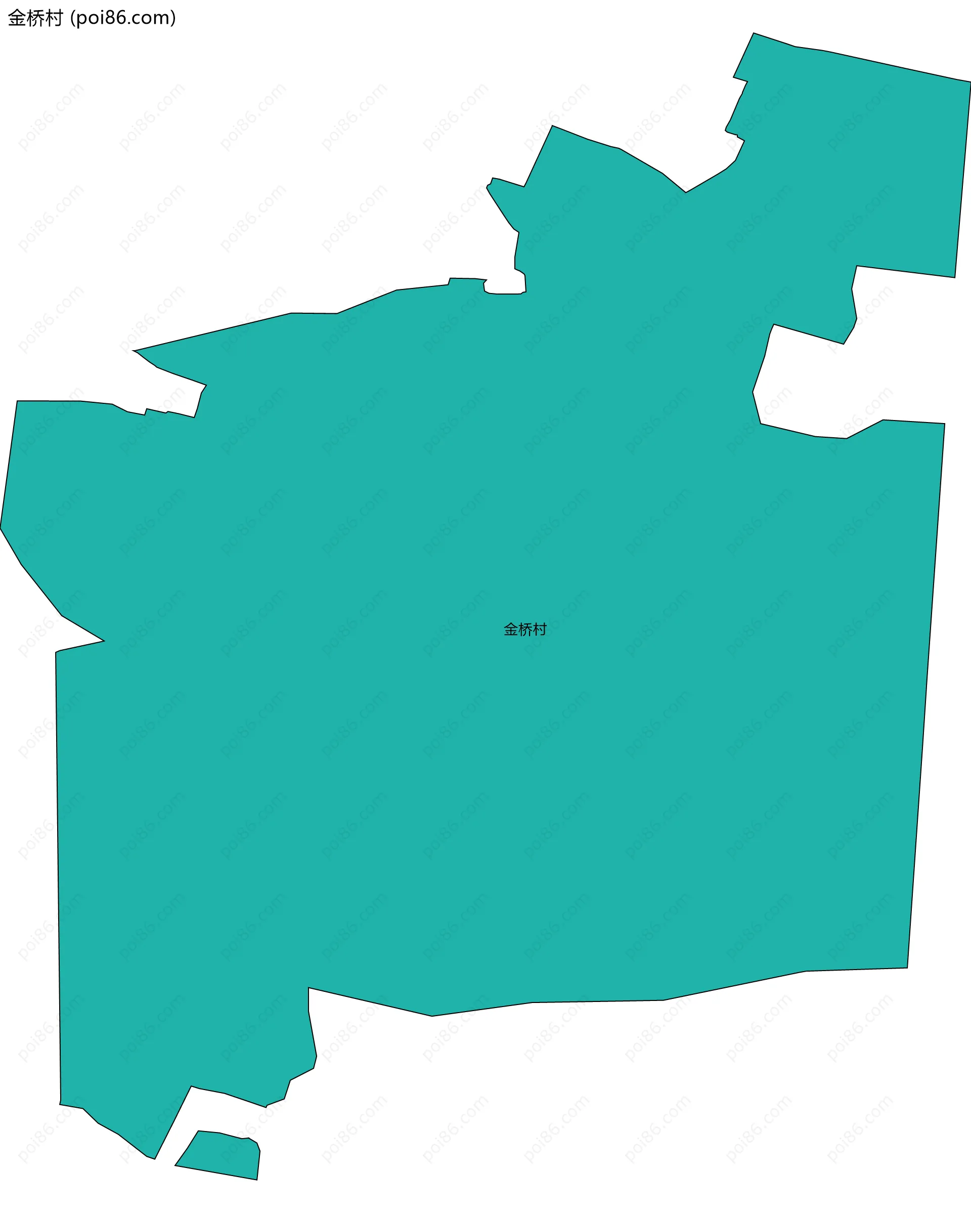 金桥村边界地图