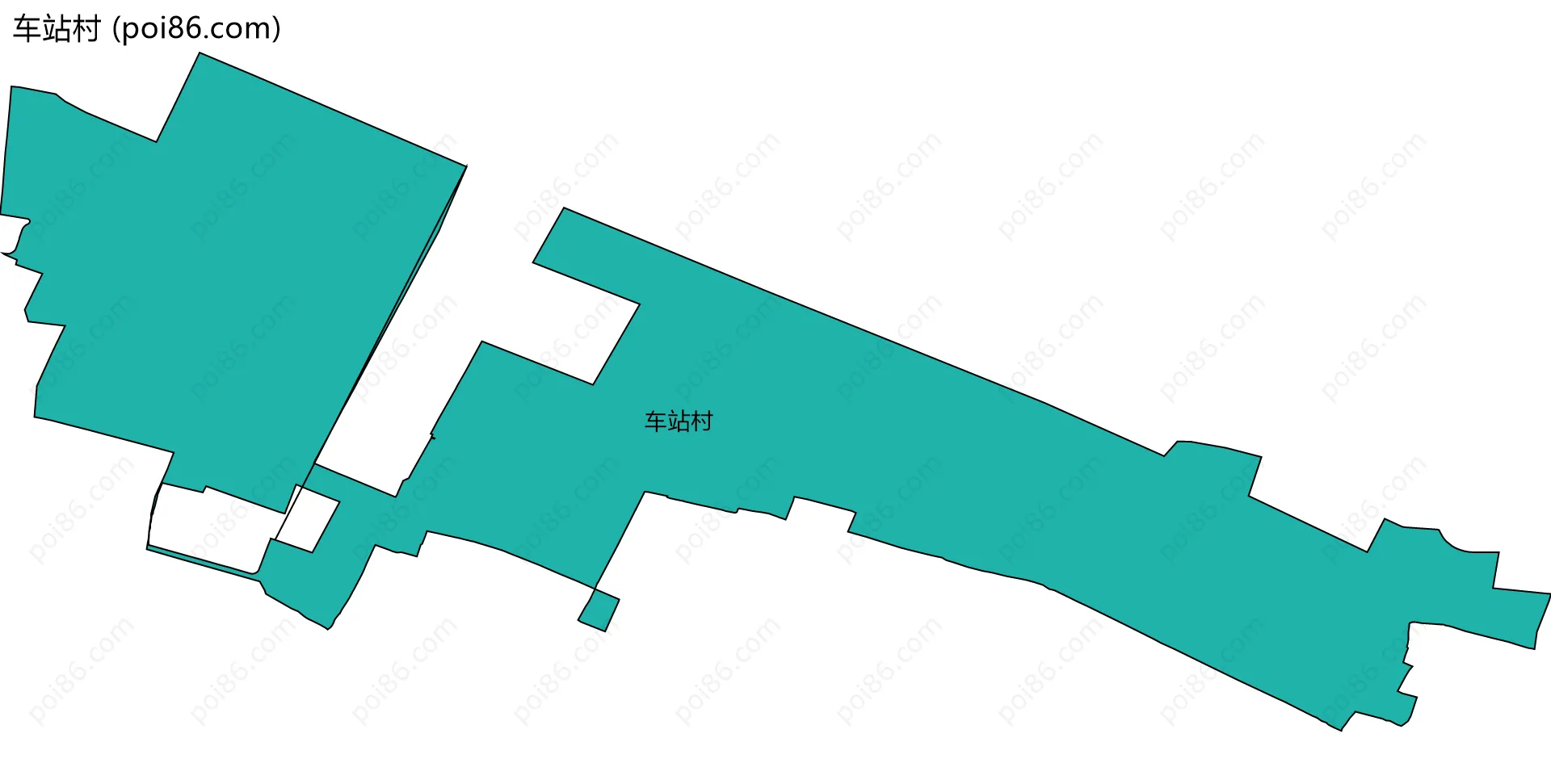 车站村边界地图