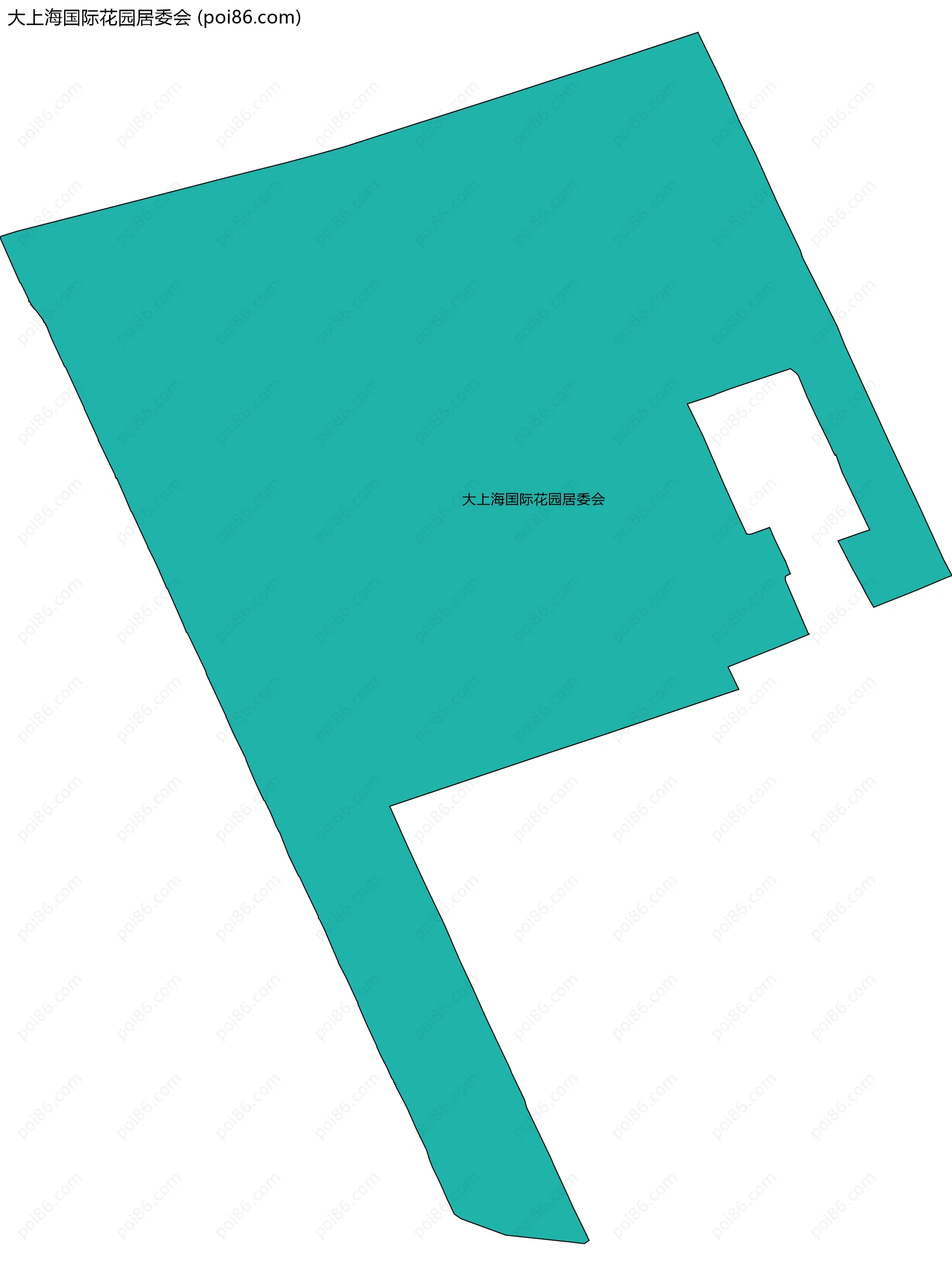 大上海国际花园居委会边界地图