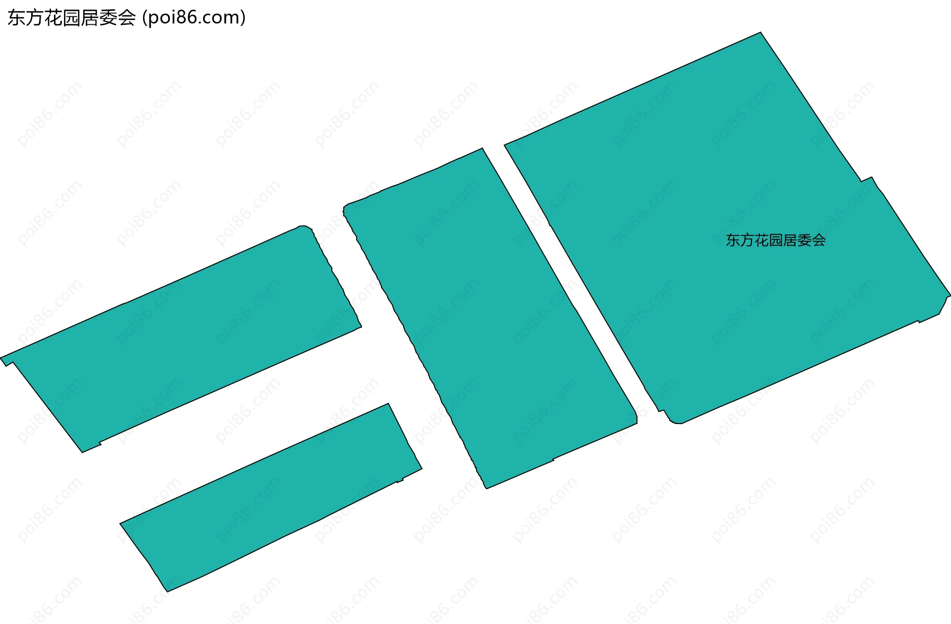 东方花园居委会边界地图