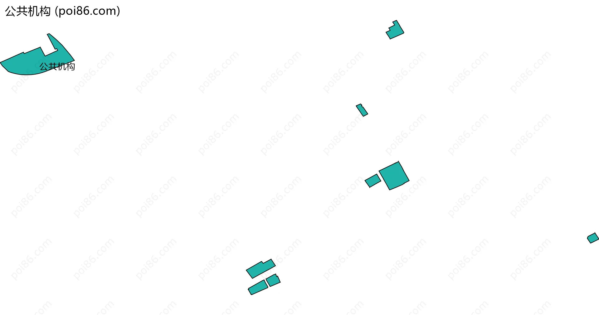 公共机构边界地图