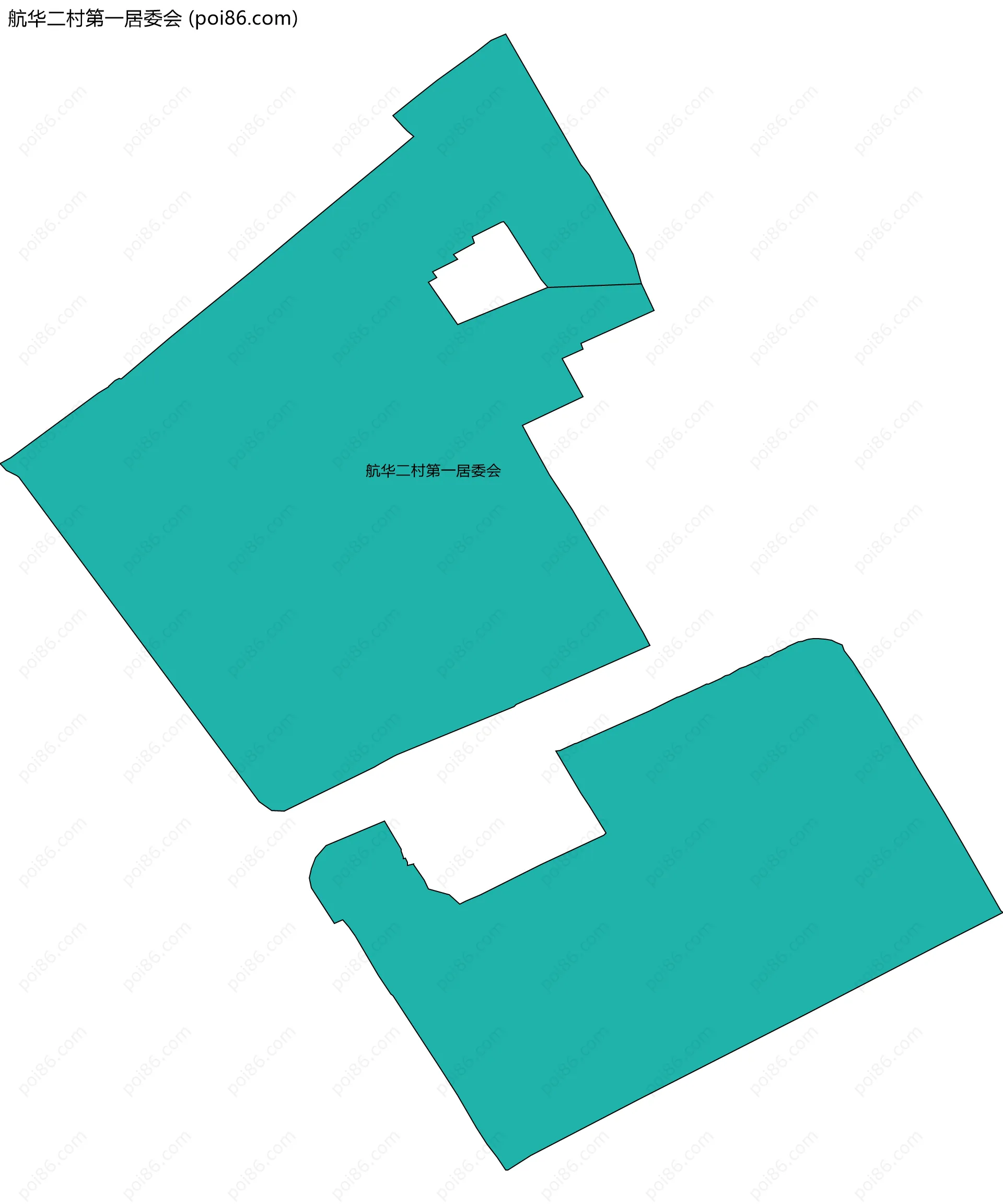 航华二村第一居委会边界地图