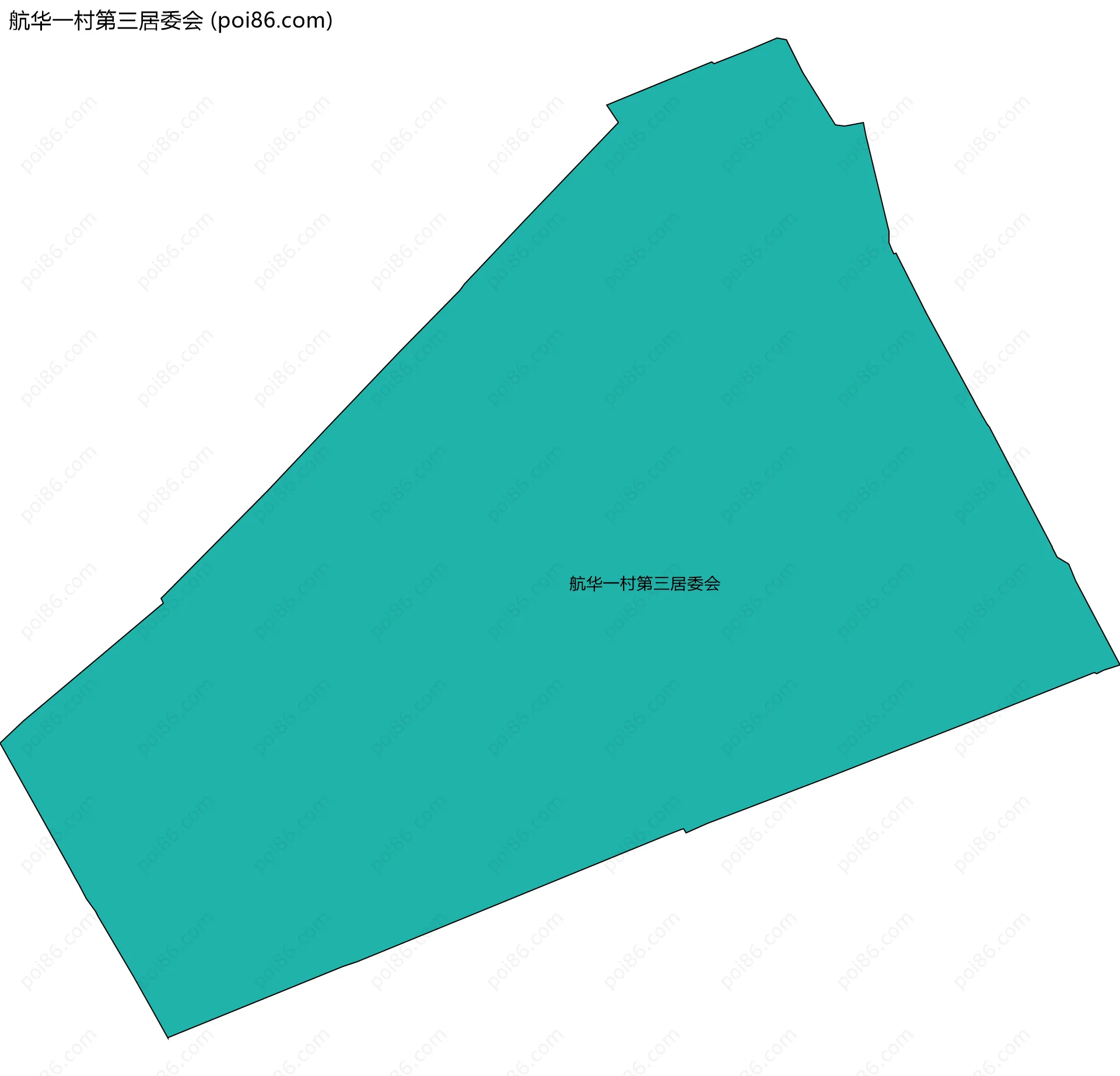 航华一村第三居委会边界地图