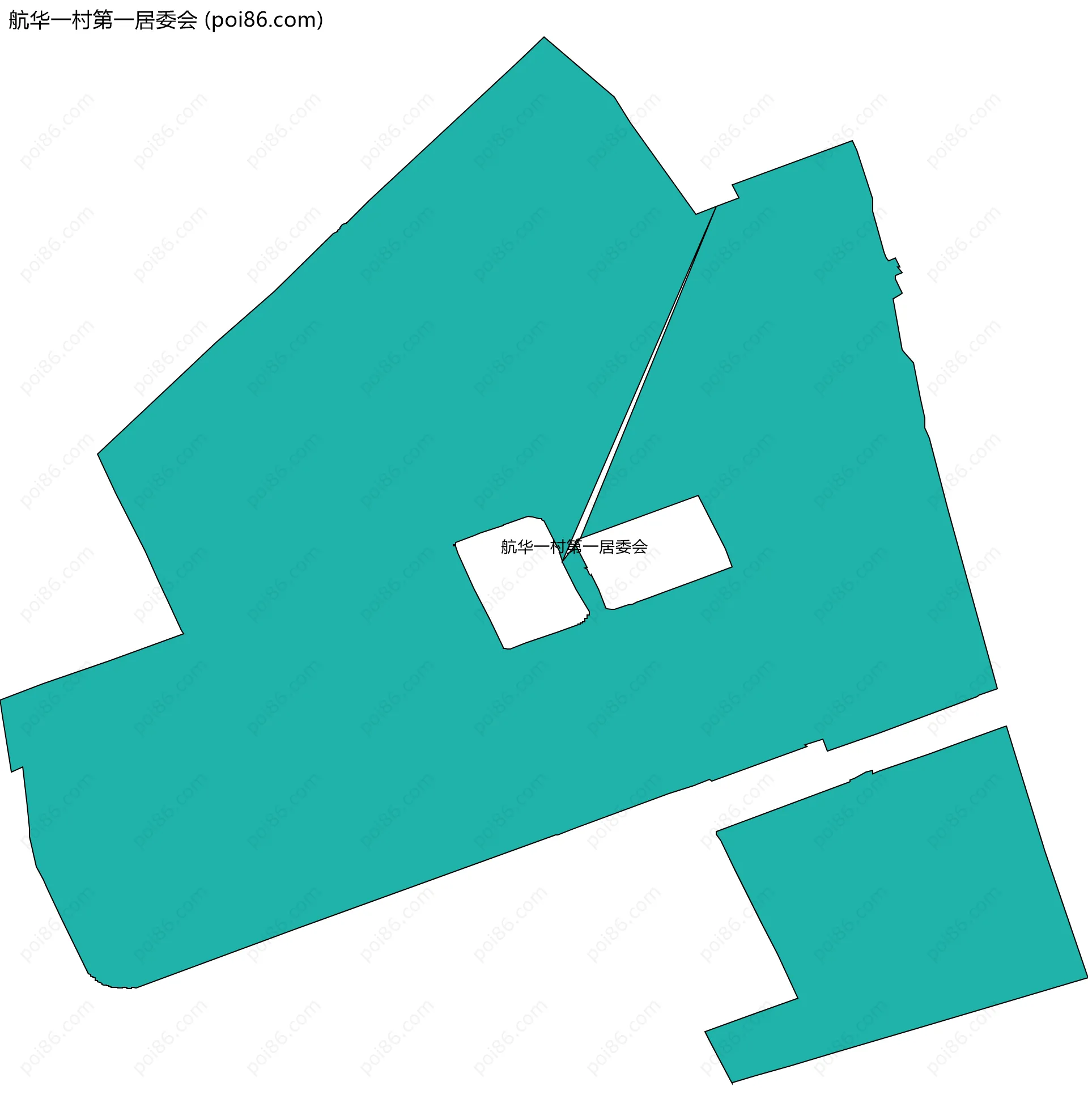 航华一村第一居委会边界地图