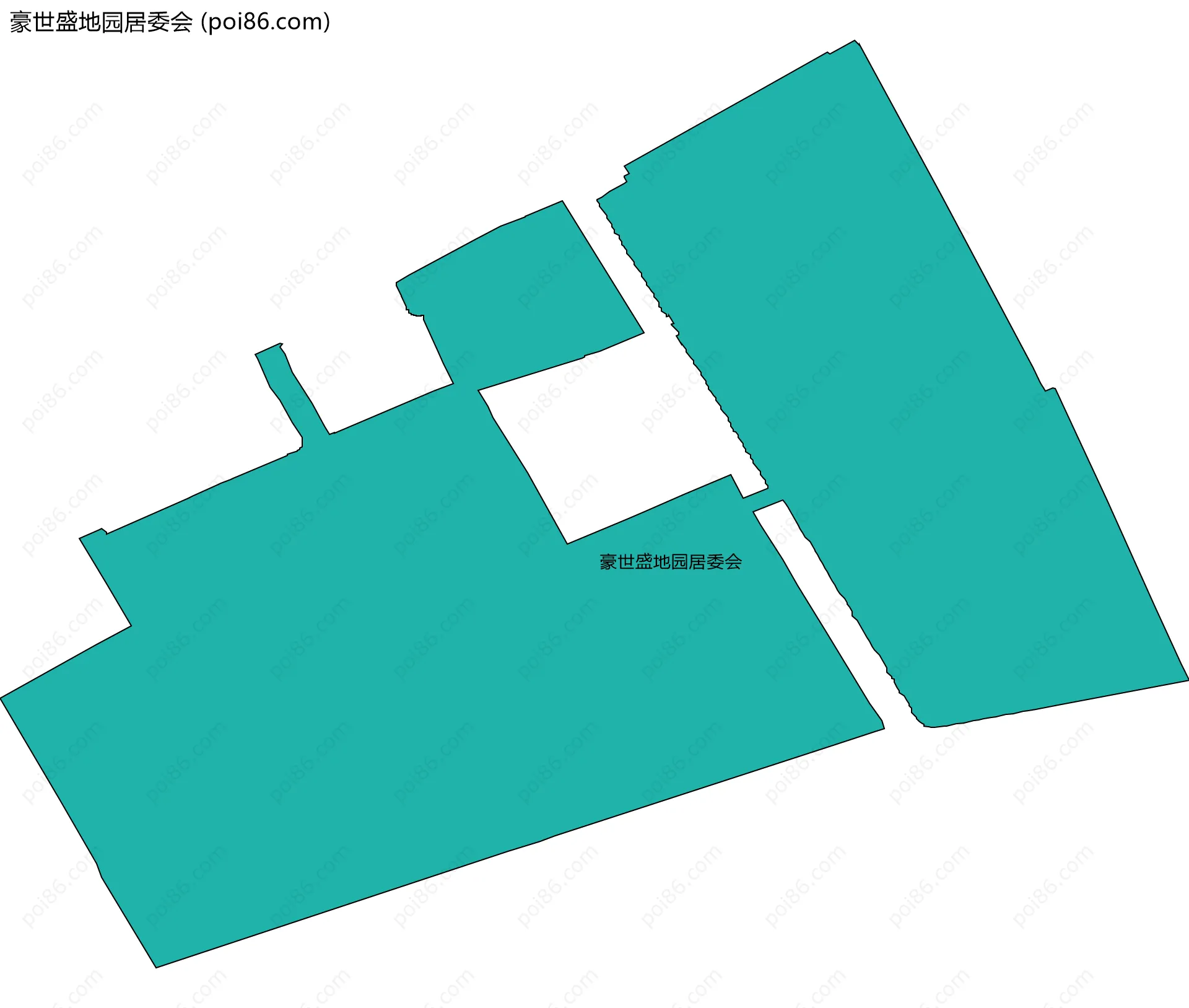 豪世盛地园居委会边界地图