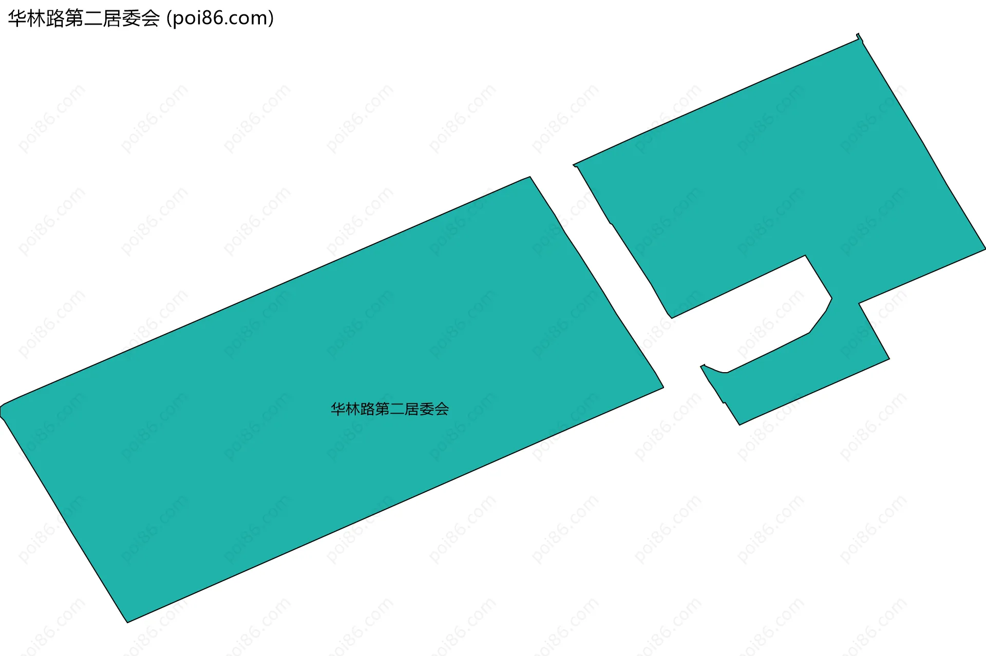 华林路第二居委会边界地图