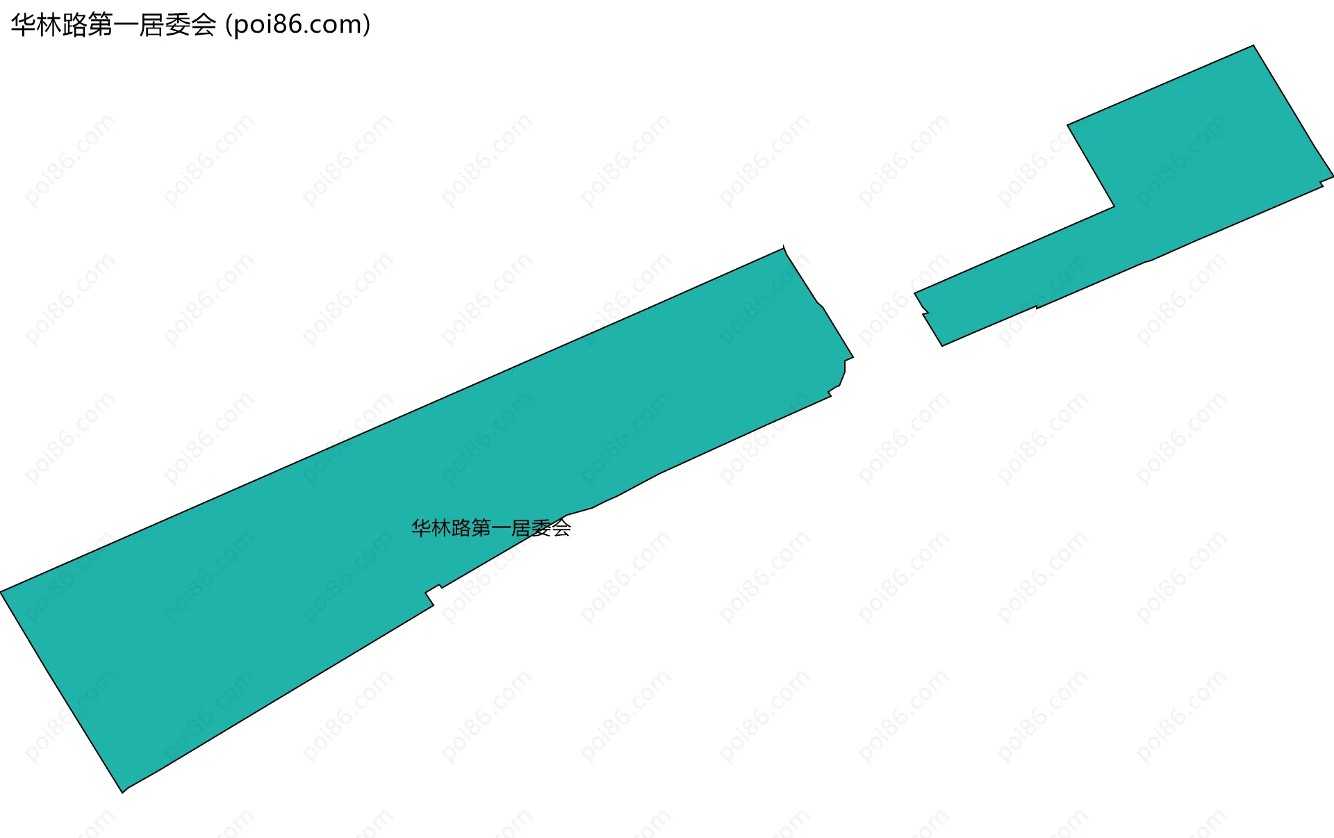 华林路第一居委会边界地图
