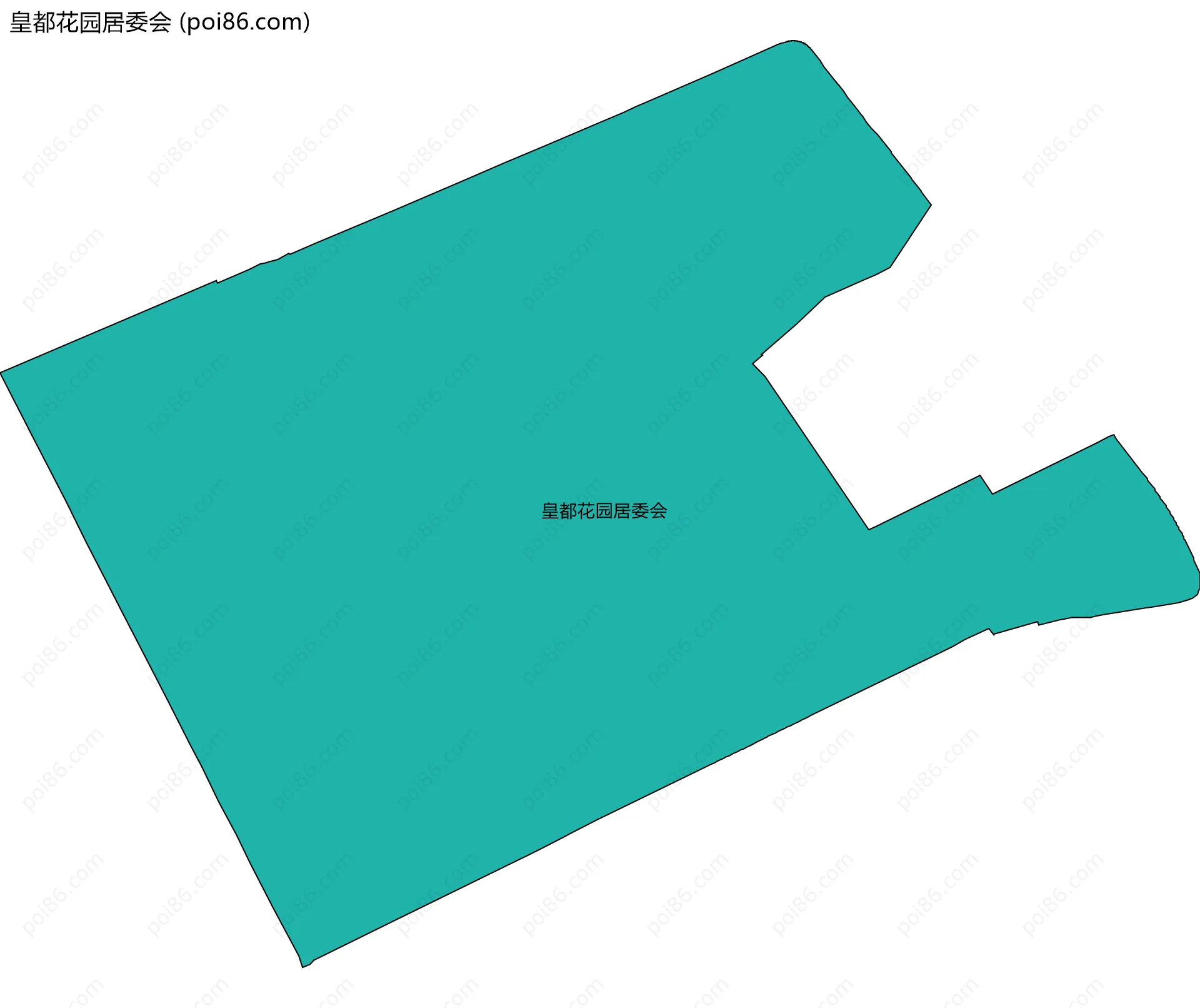 皇都花园居委会边界地图